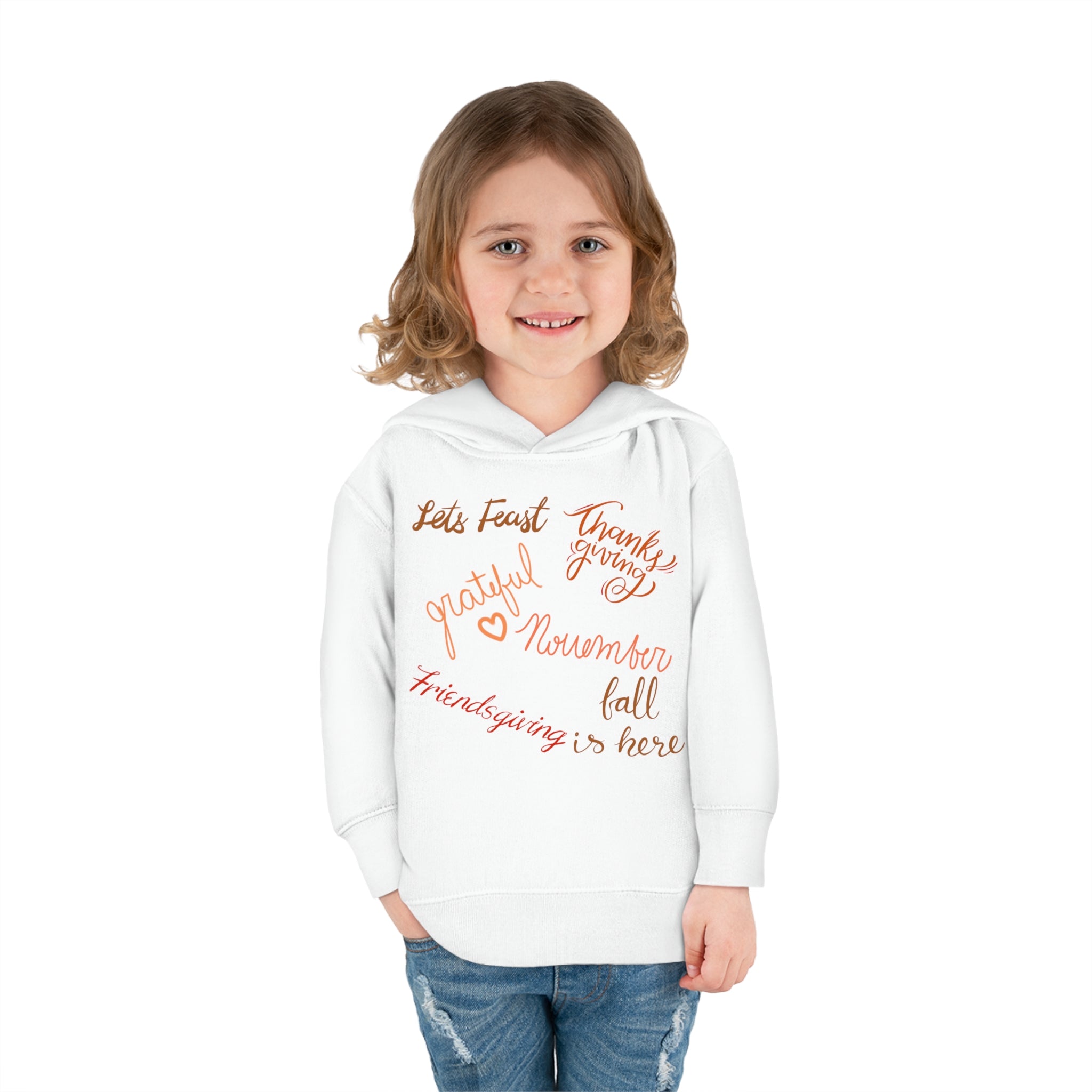 Thanksgiving Season Toddler Pullover Fleece Hoodie