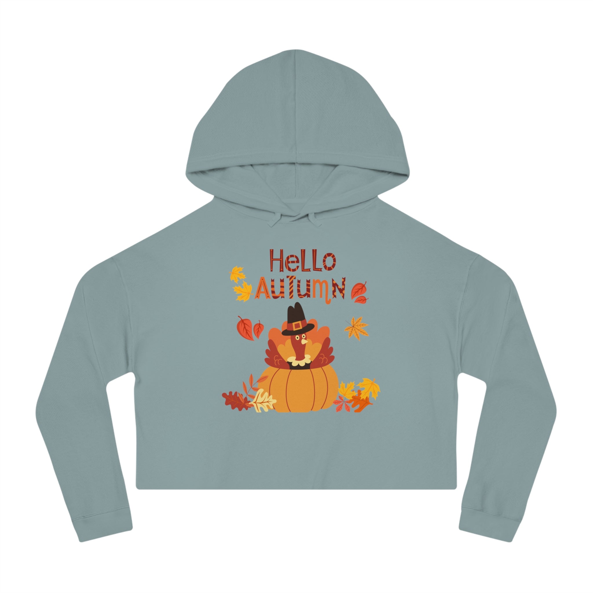 Hello Autumn Women’s Cropped Hooded Sweatshirt