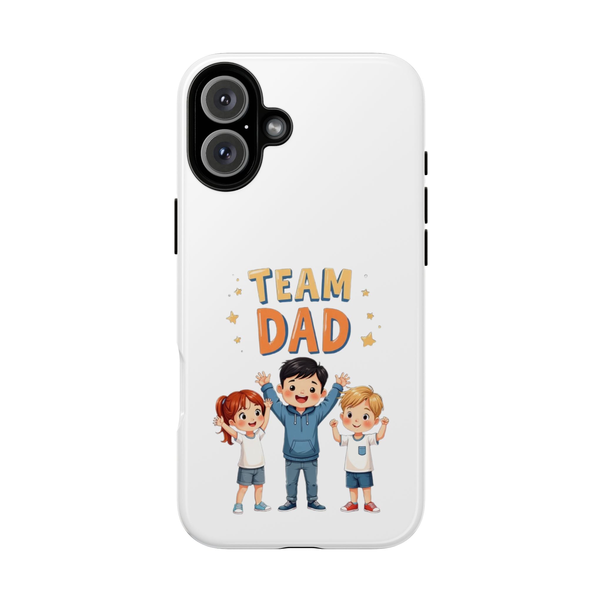Team Dad Phone Case, Fun Gift for Fathers, Durable Phone Protector, Cute Dad Team Merchandise, Father's Day Special