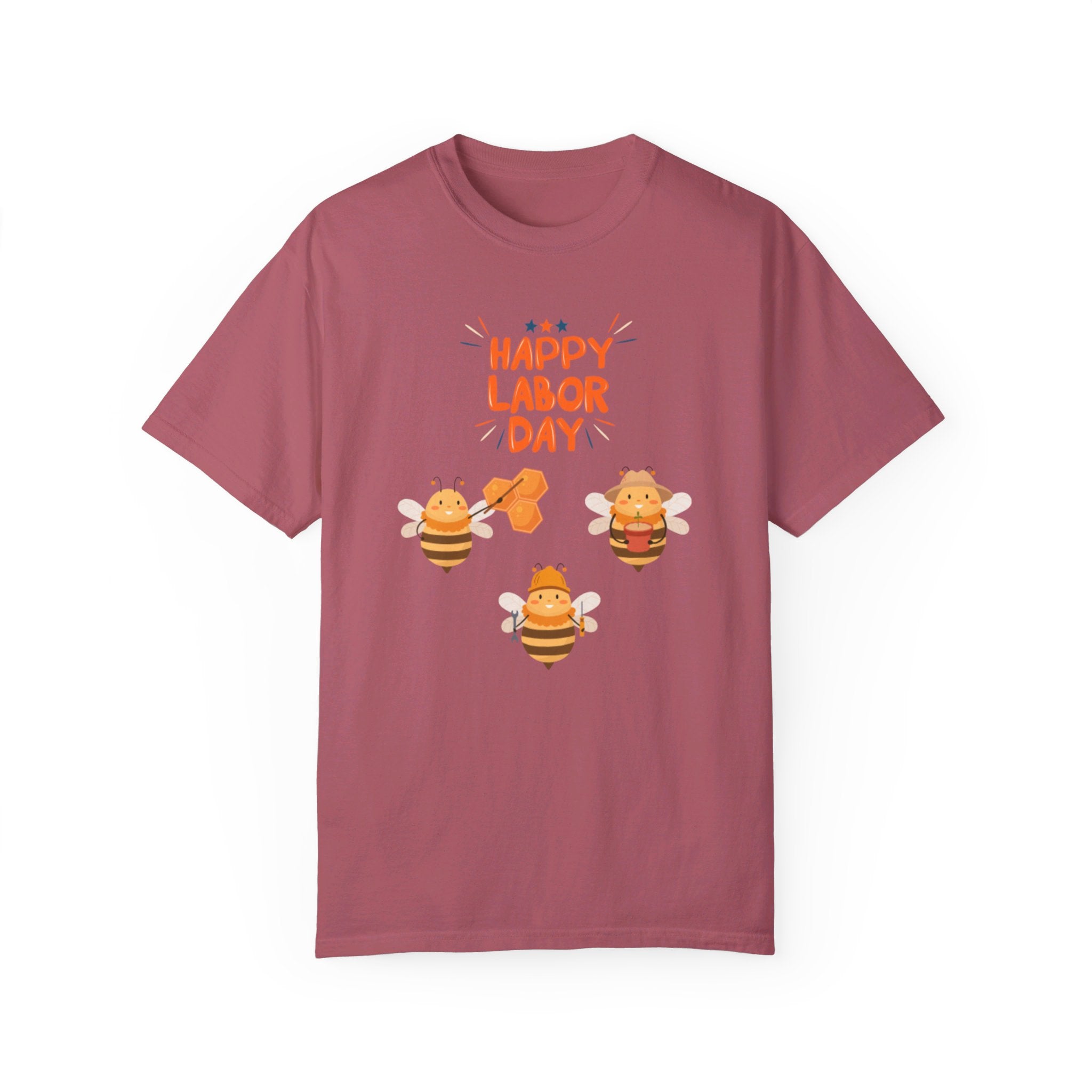 Bee Labor Day Unisex Garment-Dyed T-shirt