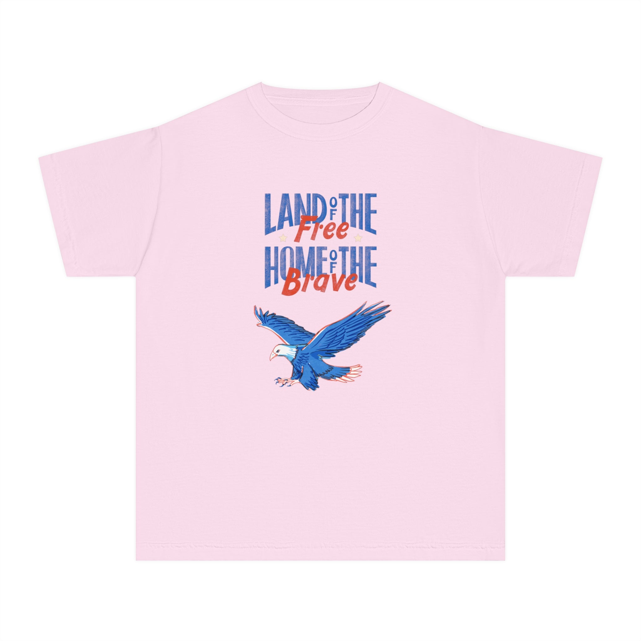 Land Of The Free Home Of The Brave Youth Midweight Tee