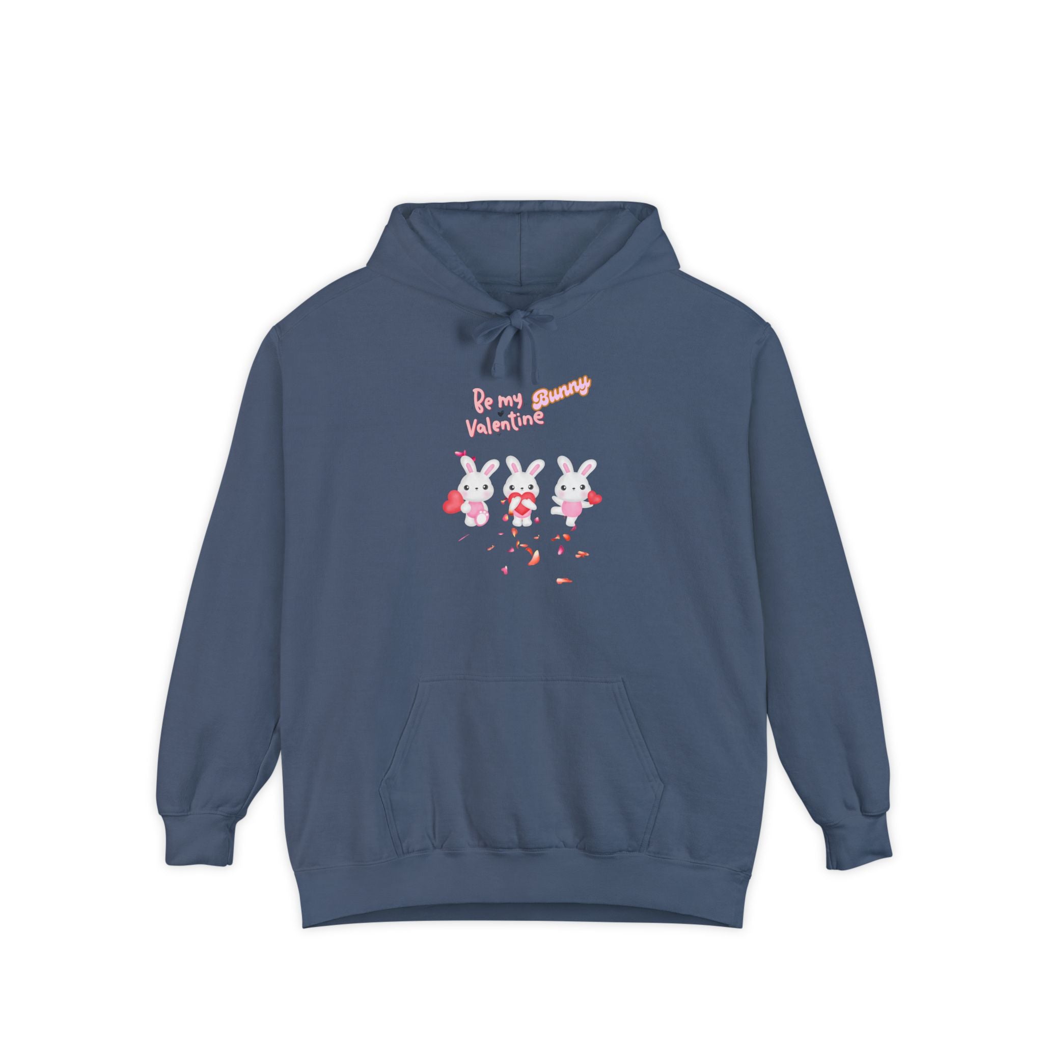 My Bunny Valentine Unisex Garment-Dyed Hoodie