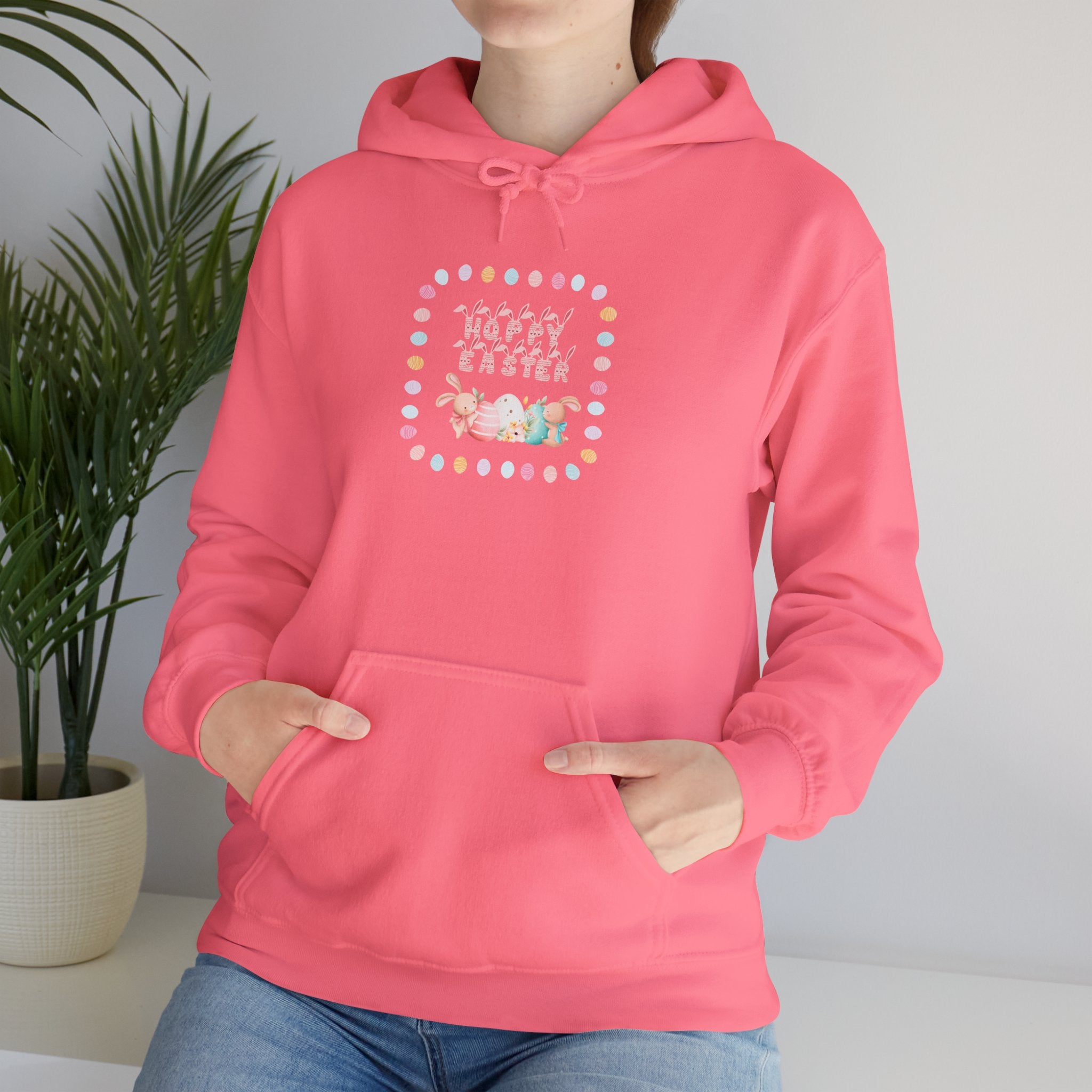 Hoppy Easter Hooded Sweatshirt – Unisex Heavy Blend™