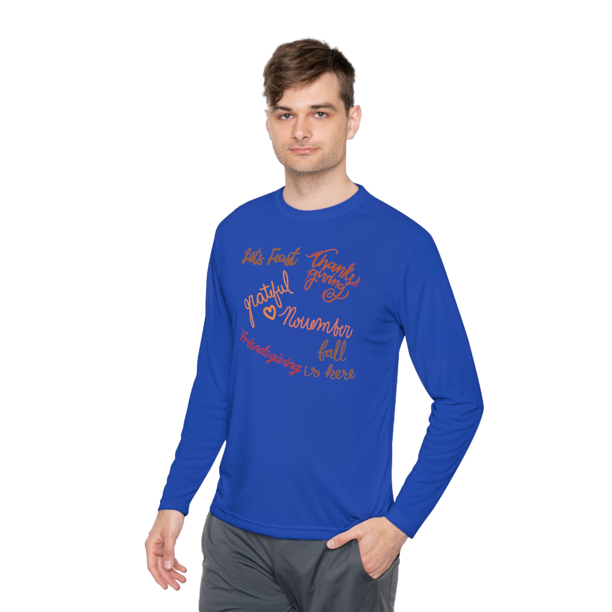 Thanksgiving Season Unisex Lightweight Long Sleeve Tee