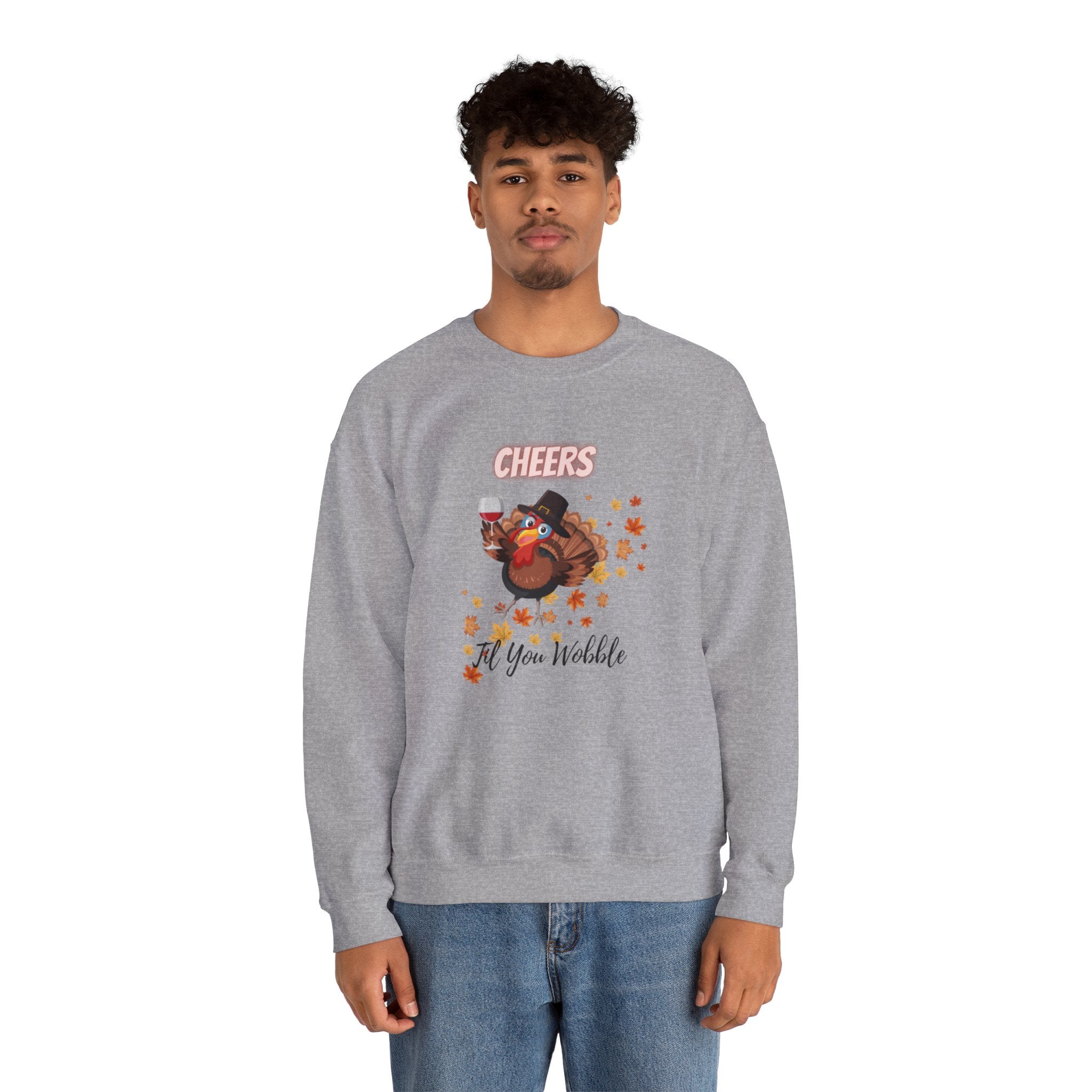 Cheers Til You Wobble Unisex Heavy Blend™ Crewneck Sweatshirt