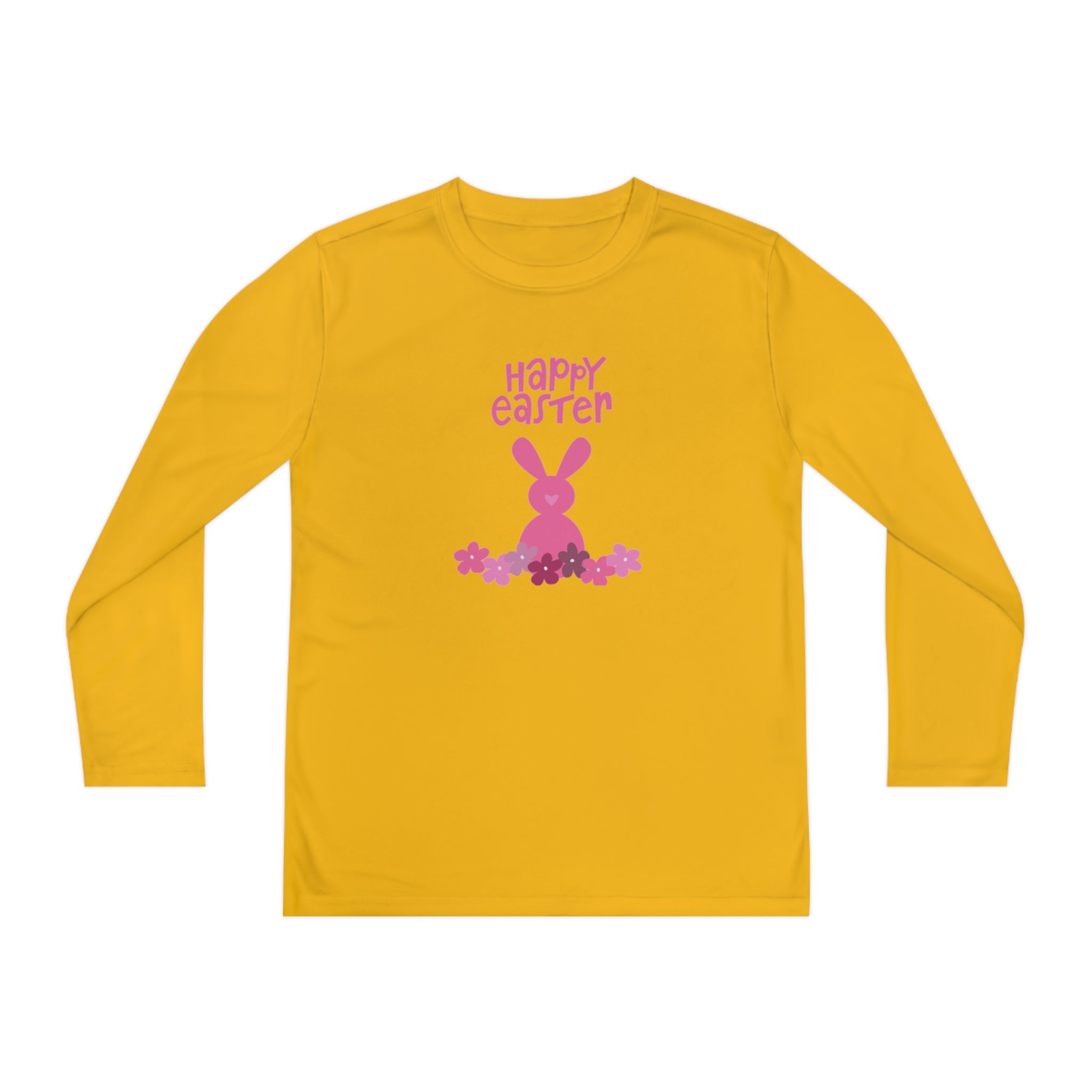 Happy Bunny Day Youth Long Sleeve Competitor Tee