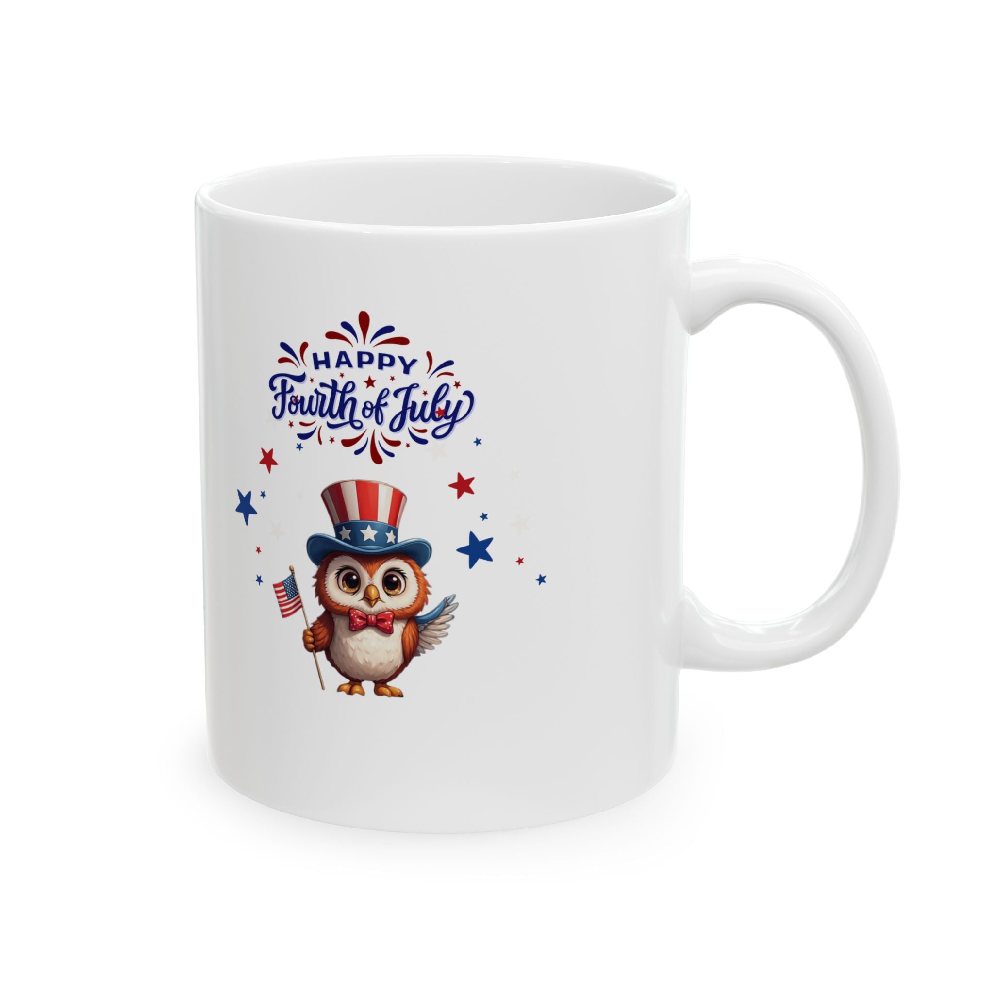 American Eagle Happy 4th of July Mug