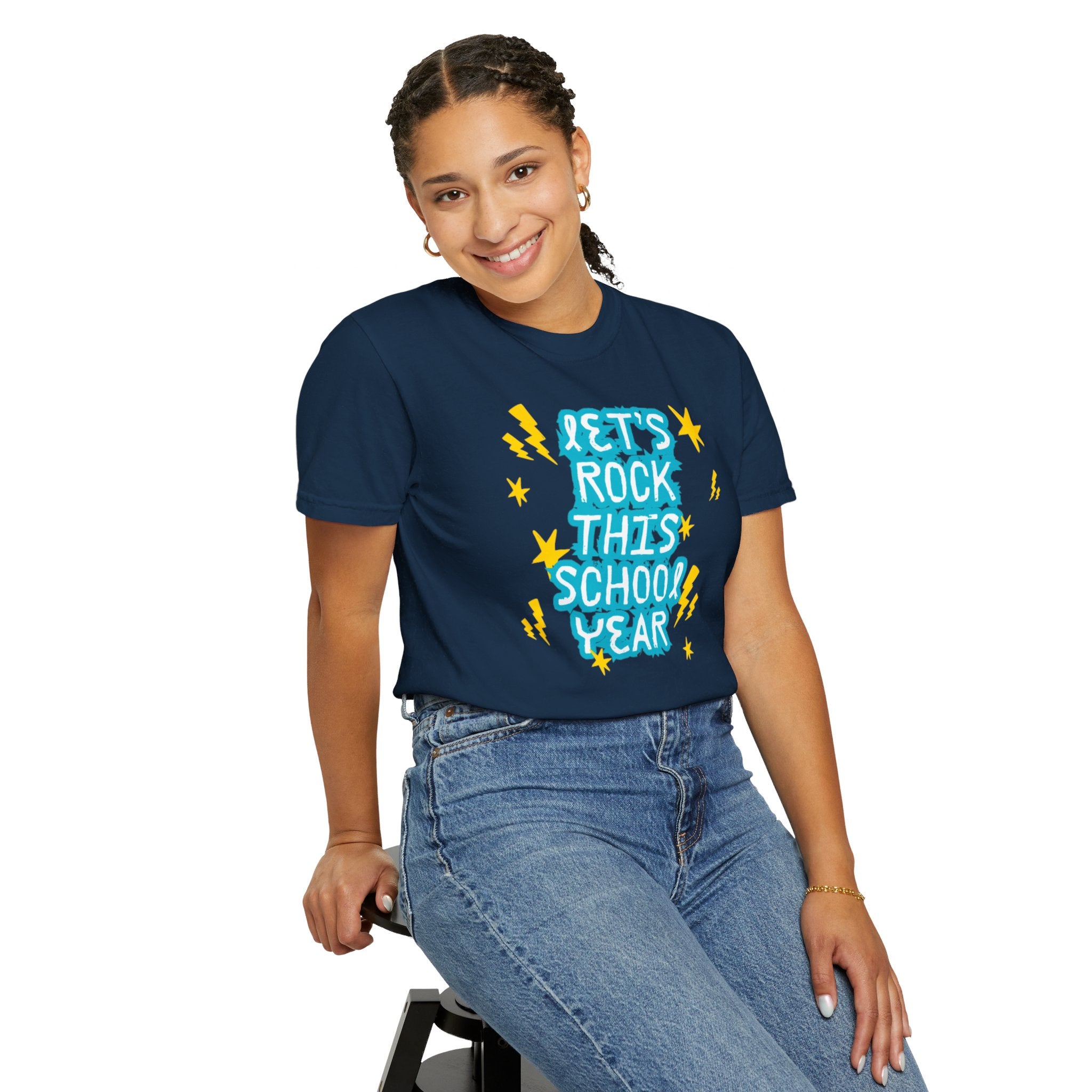 Let's Rock This School Year Unisex Garment-Dyed T-shirt