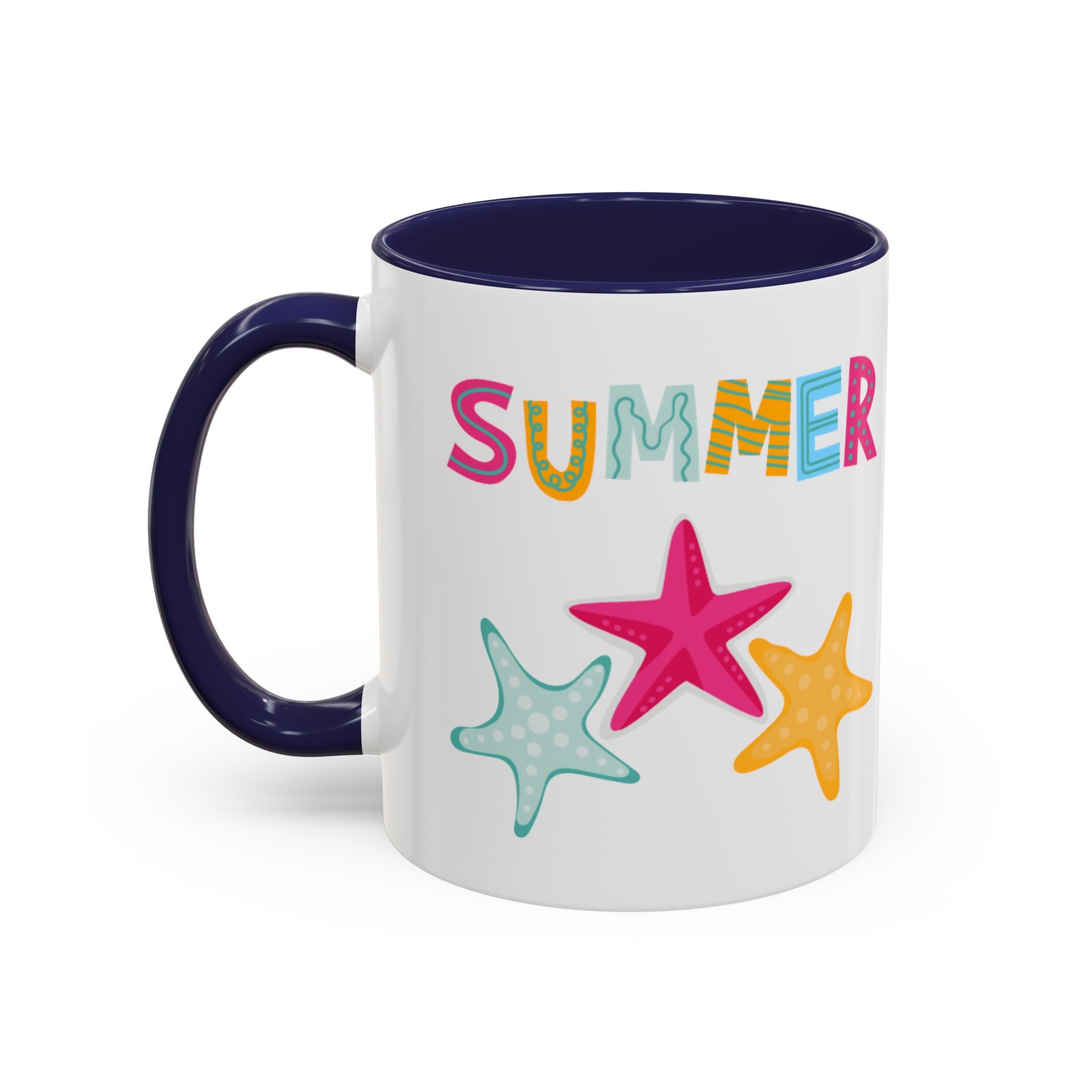 Summer Starfish Accent Coffee Mug (11, 15oz)