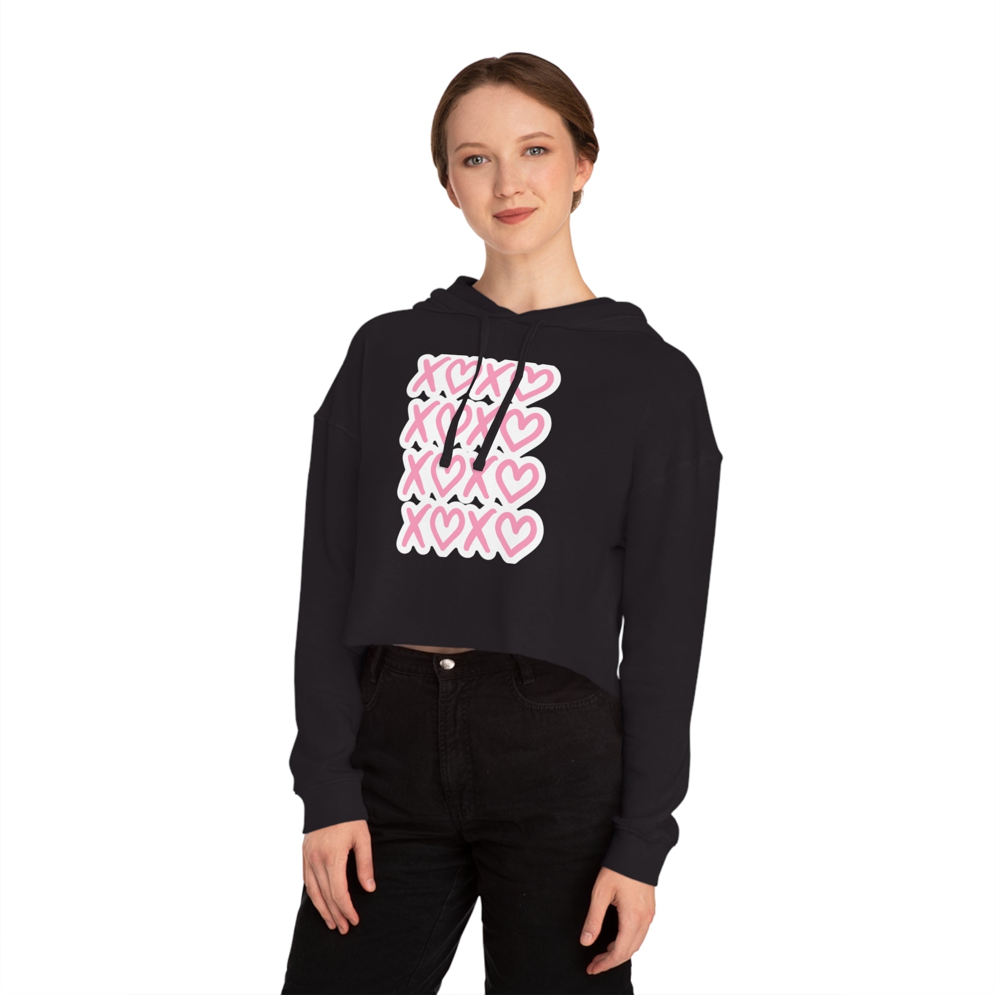 XOXO Women’s Cropped Hooded Sweatshirt