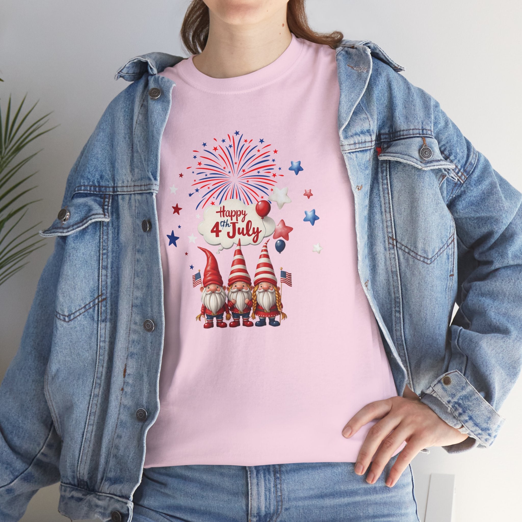 Gnome 4th of July Unisex Heavy Common Tee