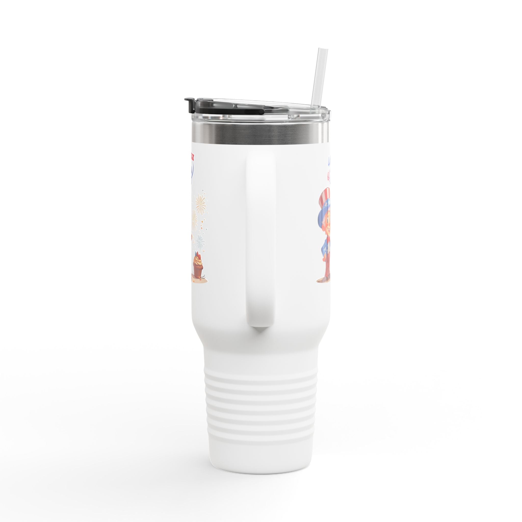 Uncle Sam Happy 4th of July Insulated Travel Mug, 40oz