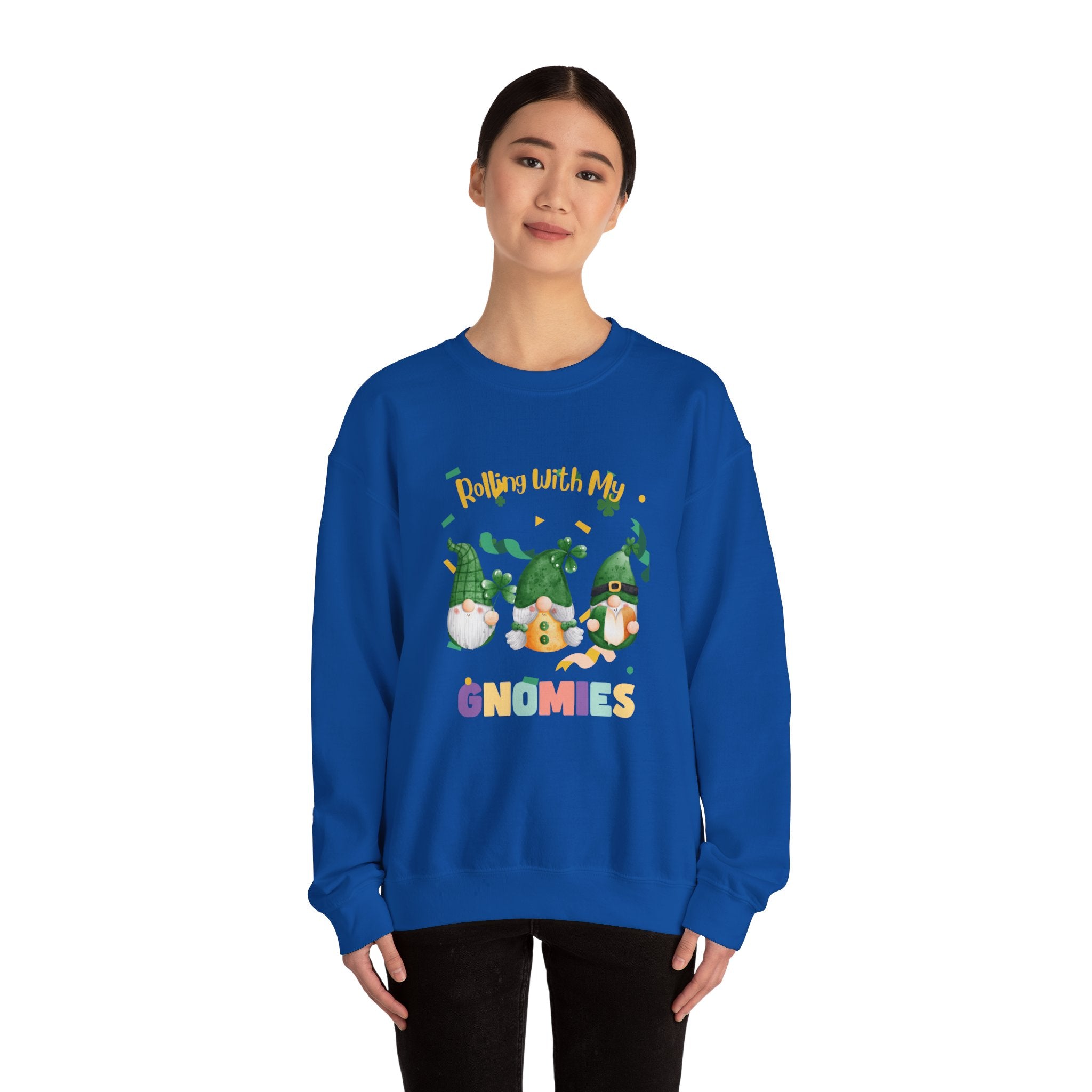 Rolling With My Gnomies Crewneck Sweatshirt - Unisex Heavy Blend™
