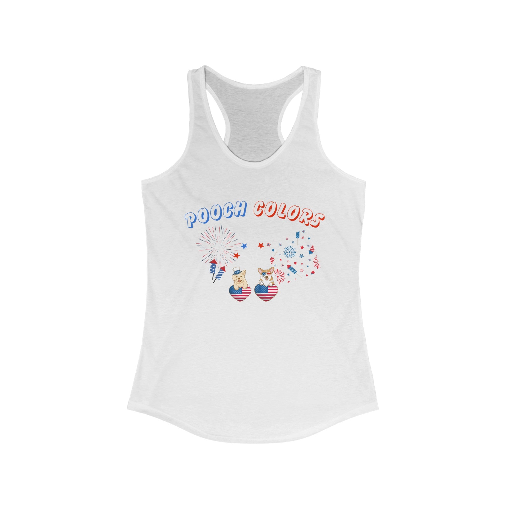 Pooch Colors Women's Ideal Racerback Tank