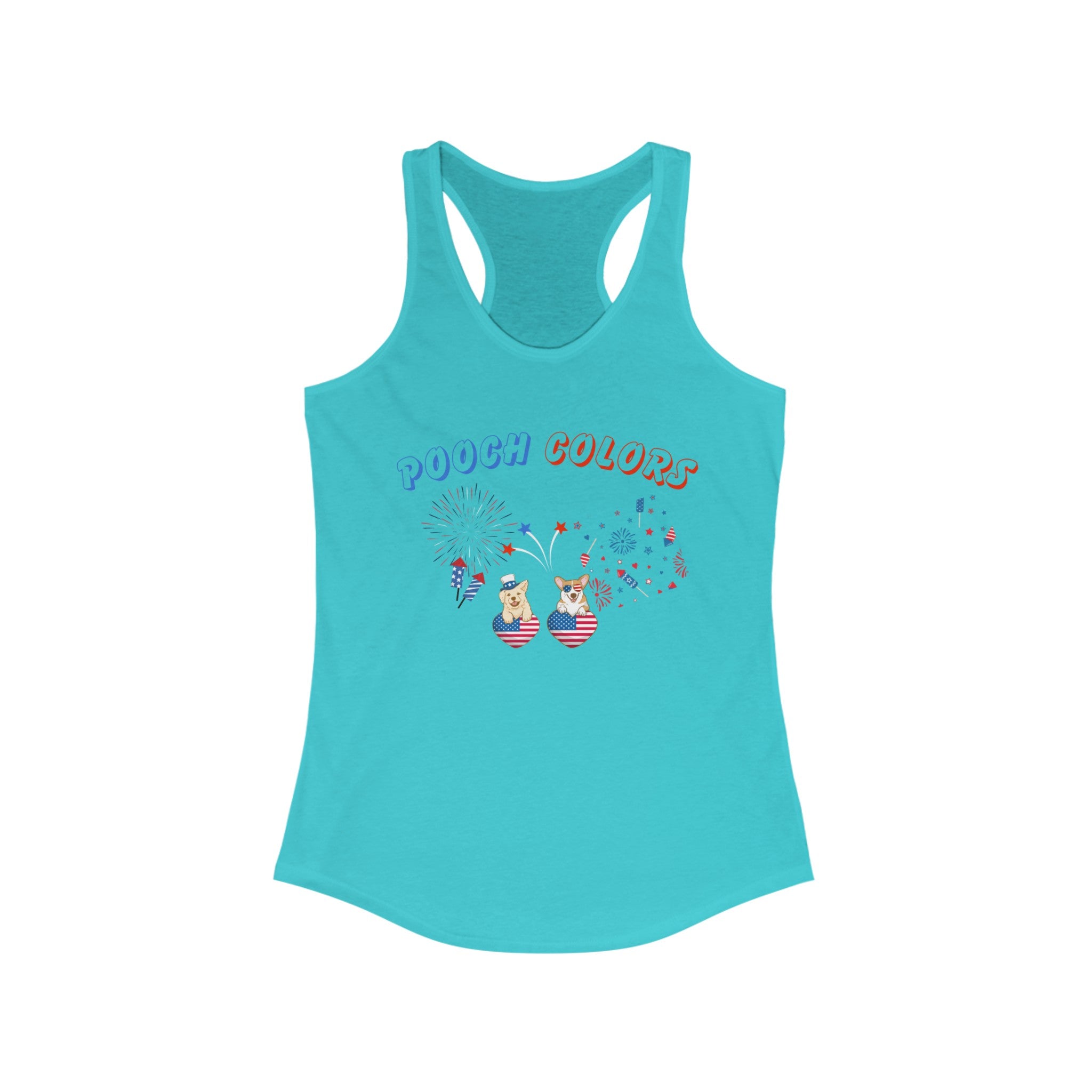 Pooch Colors Women's Ideal Racerback Tank