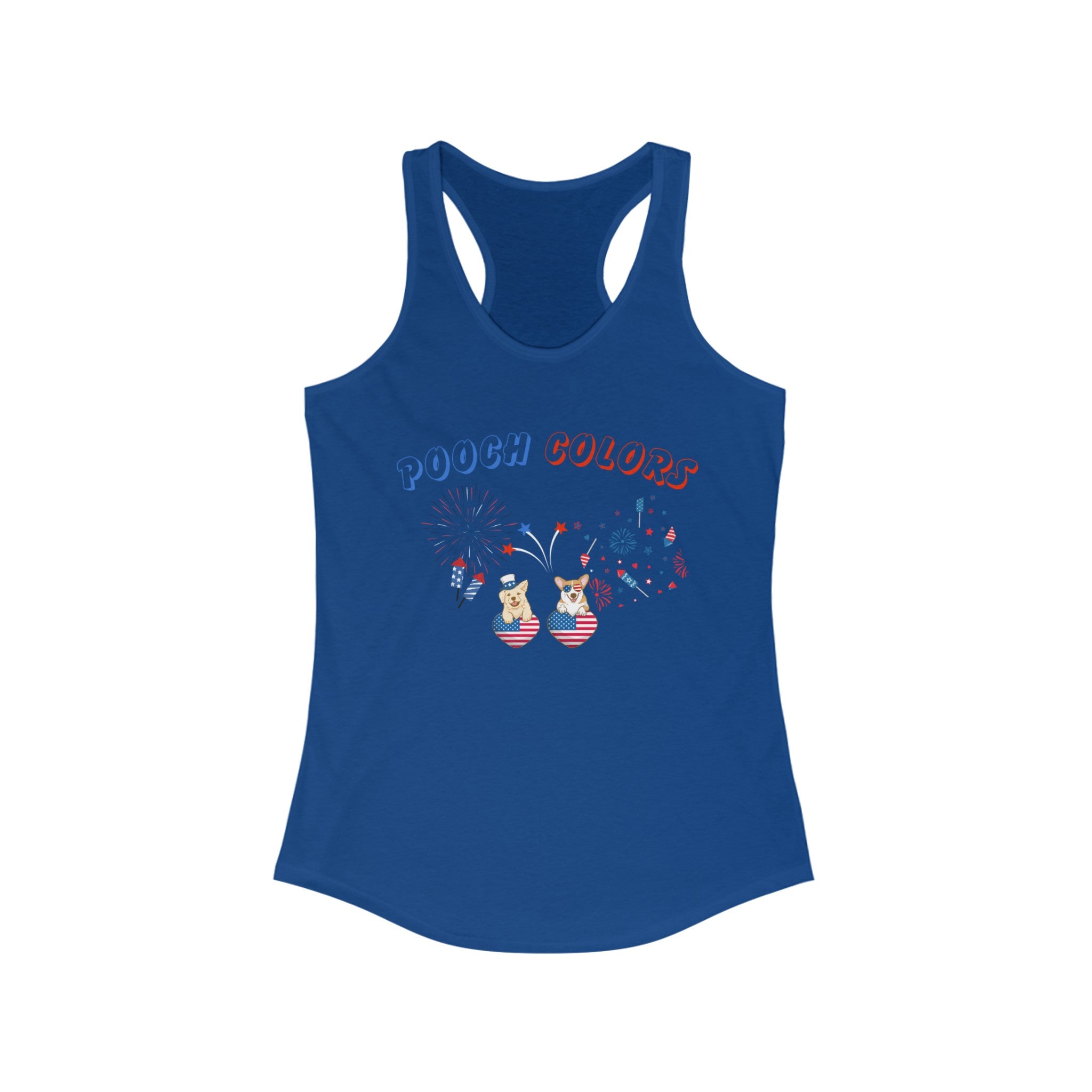 Pooch Colors Women's Ideal Racerback Tank