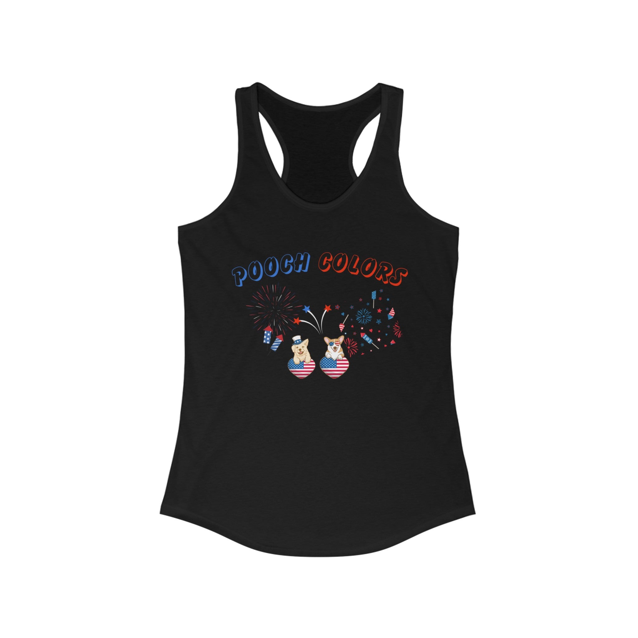 Pooch Colors Women's Ideal Racerback Tank