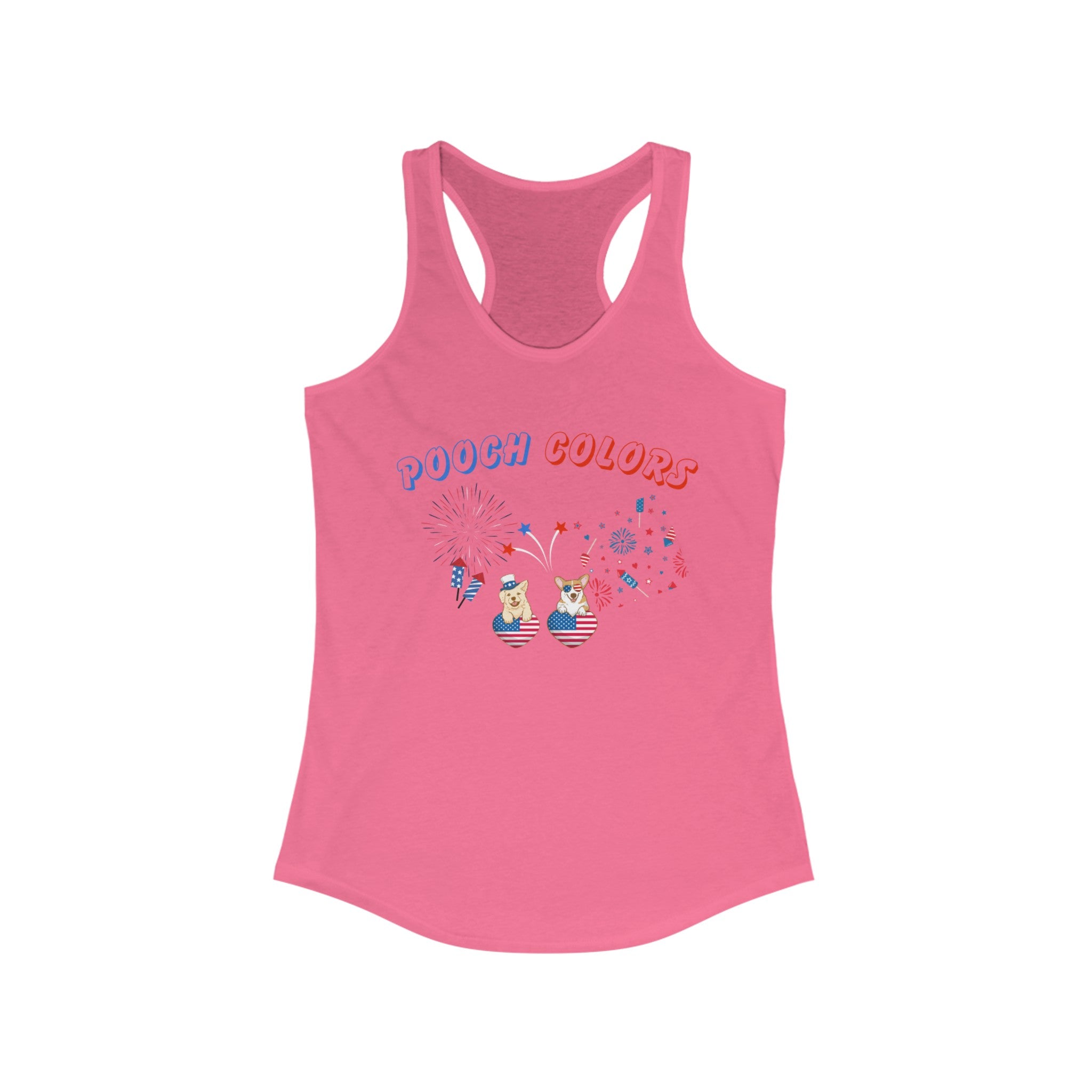 Pooch Colors Women's Ideal Racerback Tank