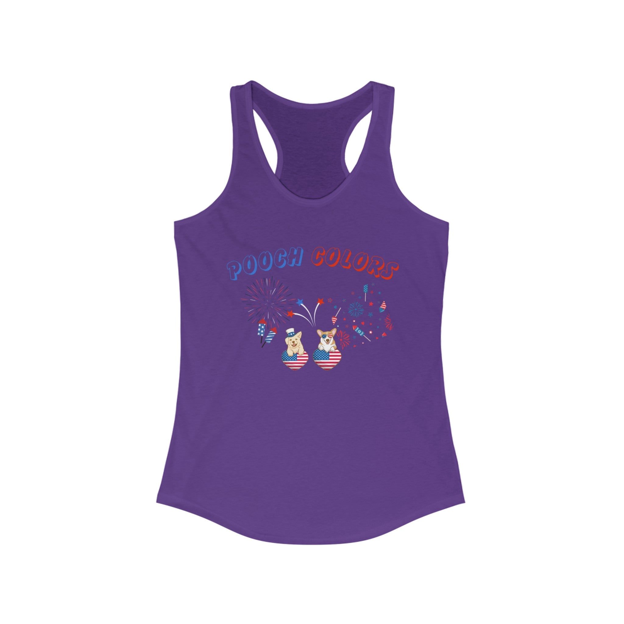 Pooch Colors Women's Ideal Racerback Tank