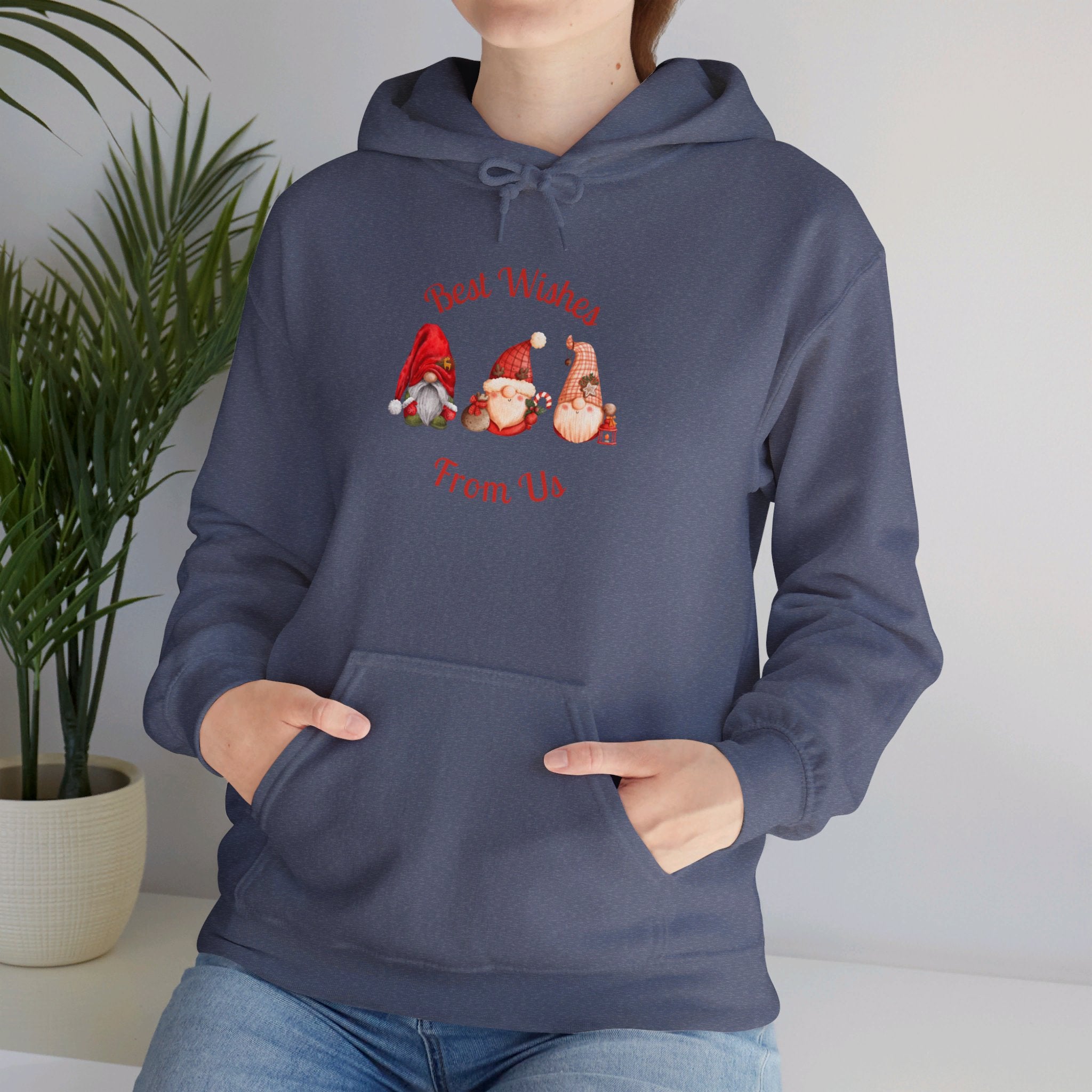 Gnome Best Wishes Unisex Heavy Blend™ Hooded Sweatshirt