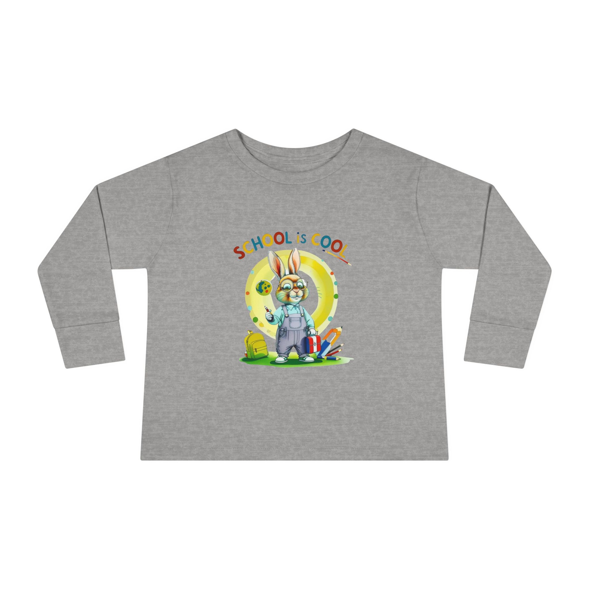 School is Cool Toddler Long Sleeve Tee