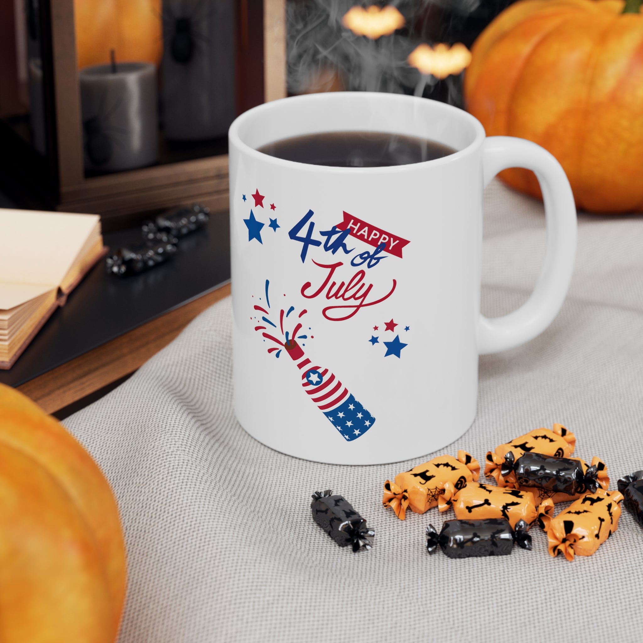 Happy 4th Of July Celebration Ceramic Mug 11oz