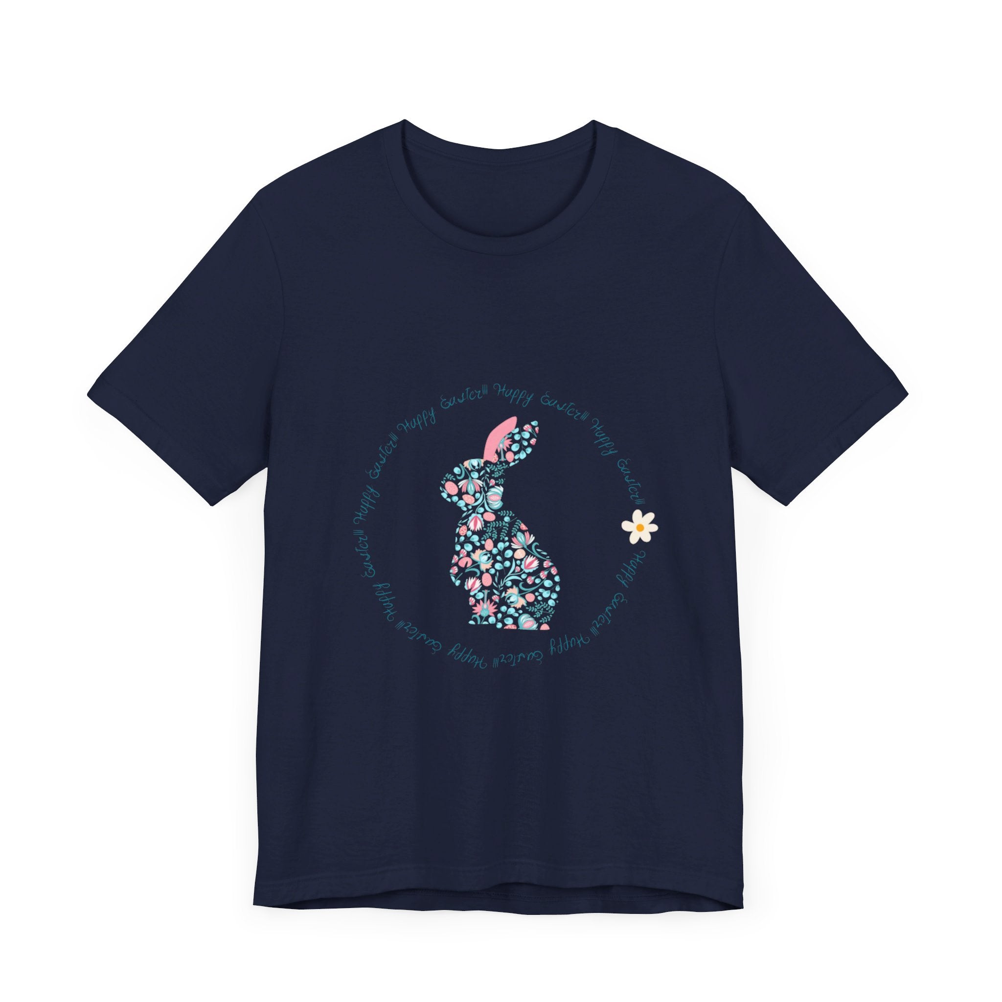 Happy Easter Rabbit Day Unisex Jersey Short Sleeve Tee