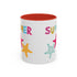 Summer Starfish Accent Coffee Mug (11, 15oz)