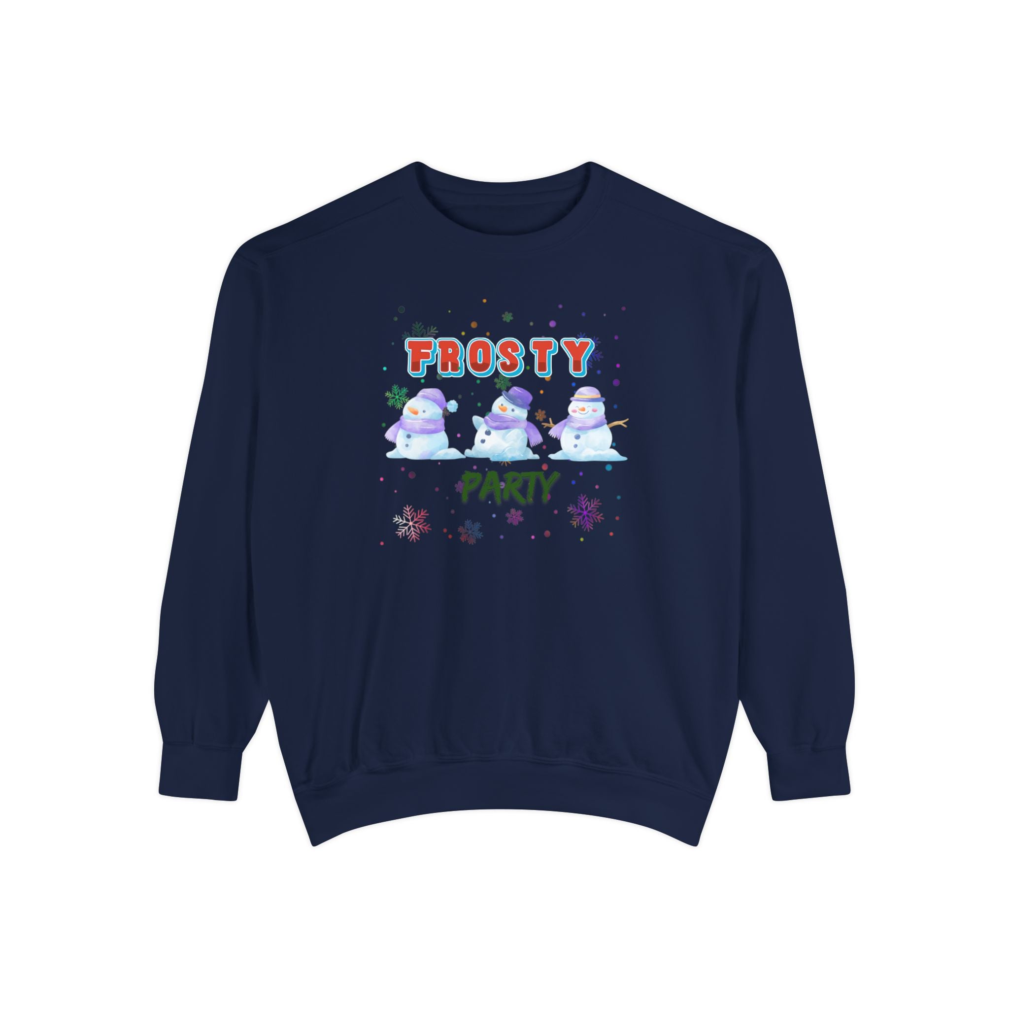 Frosty Party Unisex Garment-Dyed Sweatshirt