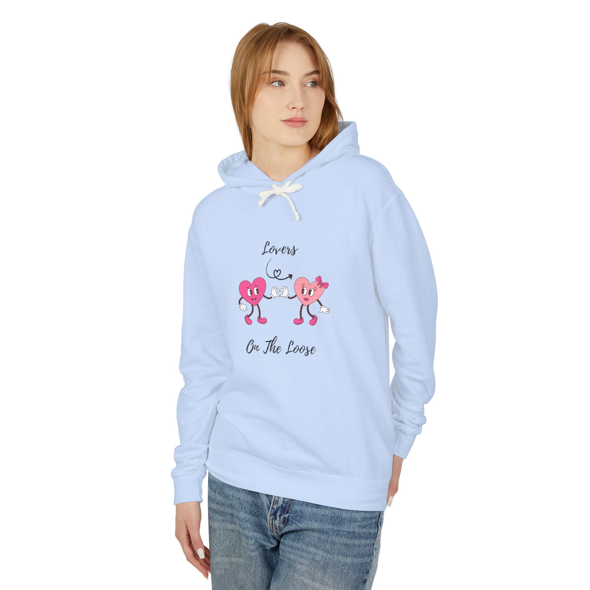 Lovers On The Loose Unisex Lightweight Hooded Sweatshirt