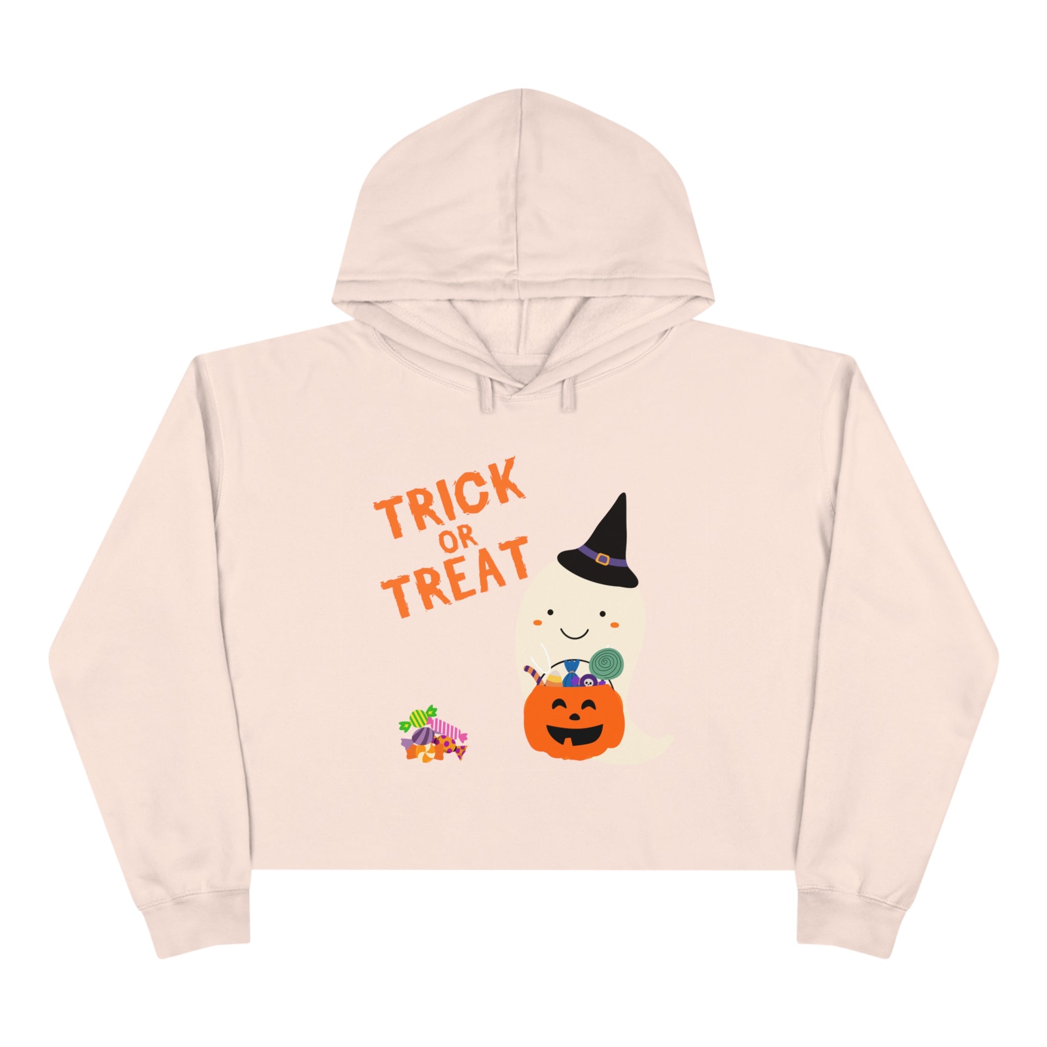 Trick or Treat Crop Hoodie