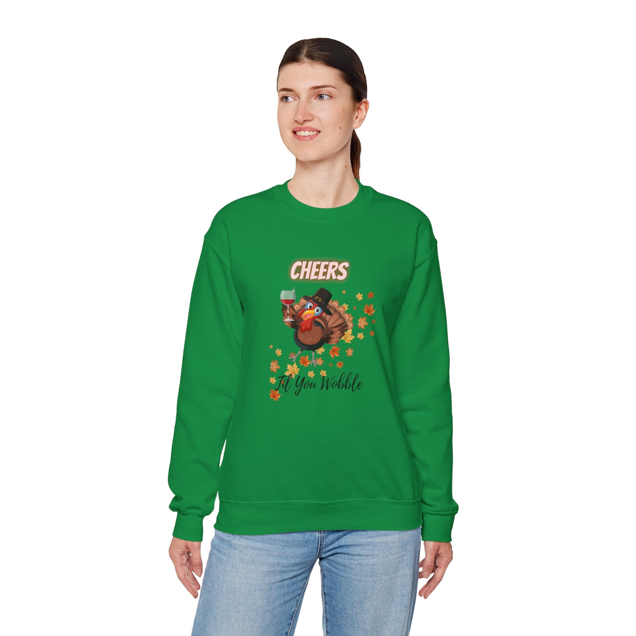 Cheers Til You Wobble Unisex Heavy Blend™ Crewneck Sweatshirt
