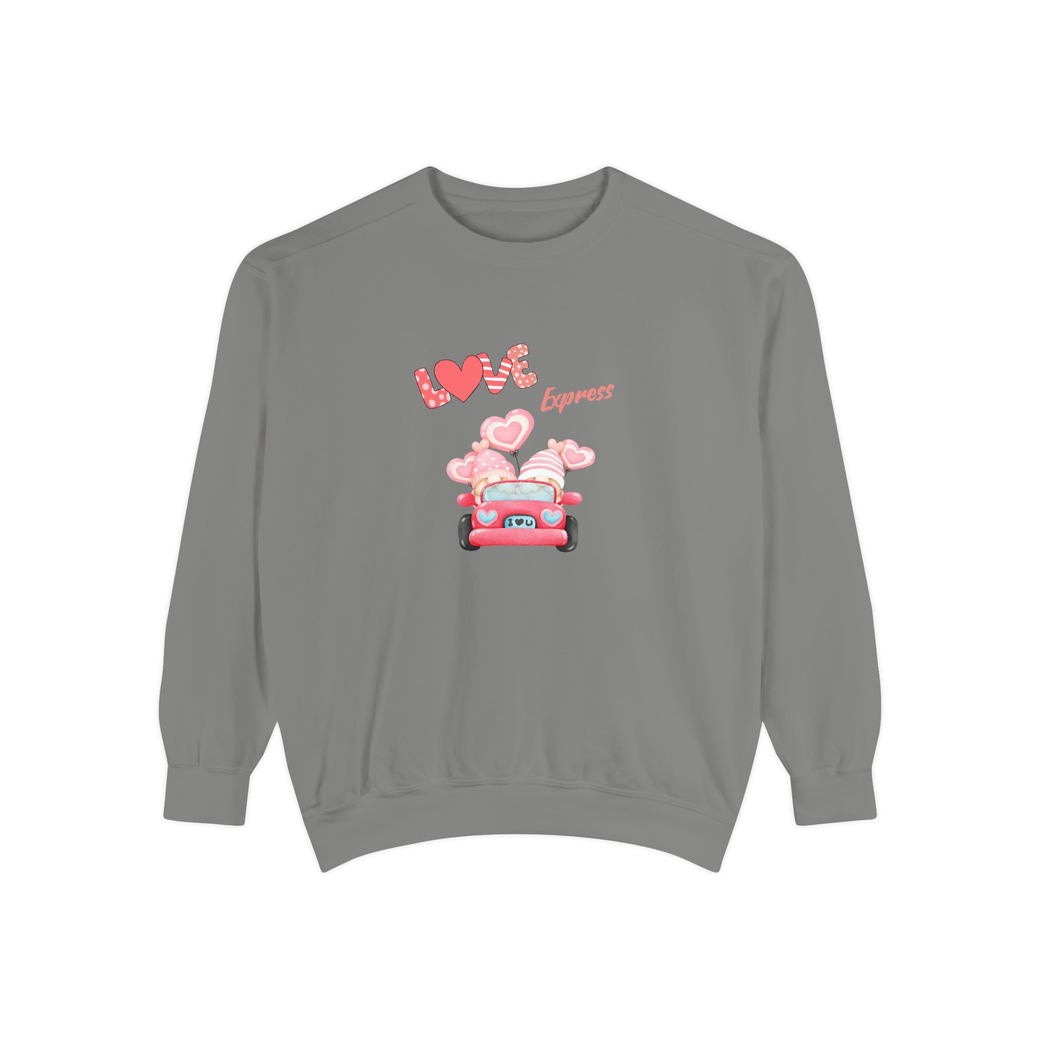 Love Express Unisex Garment-Dyed Sweatshirt