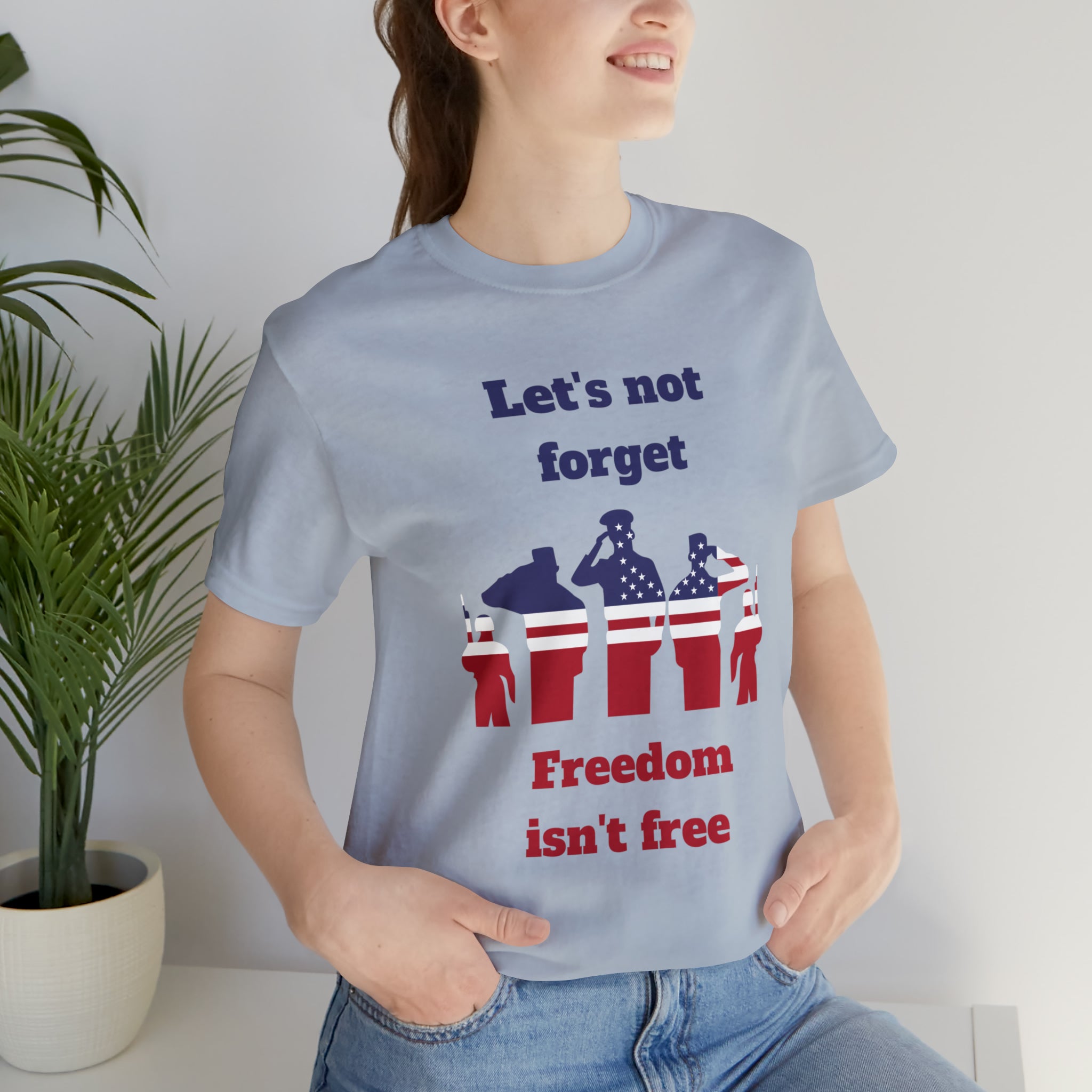 Memorial Day Freedom Is Not Free Unisex Jersey Short Sleeve Tee