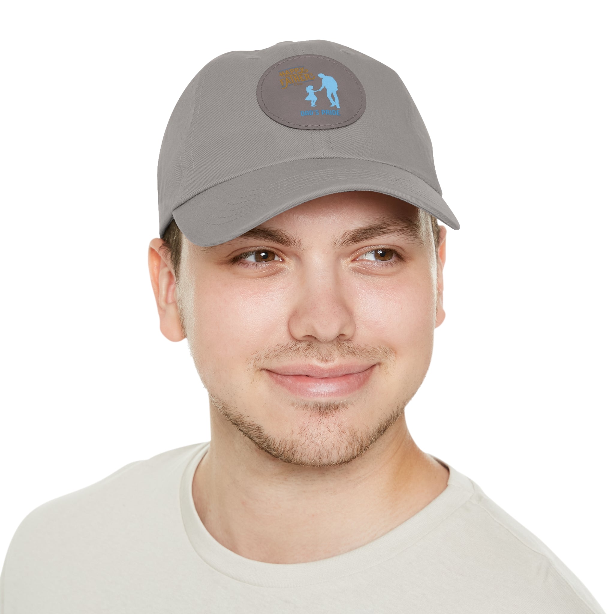 Dad's Pride Hat with Leather Patch (Round)