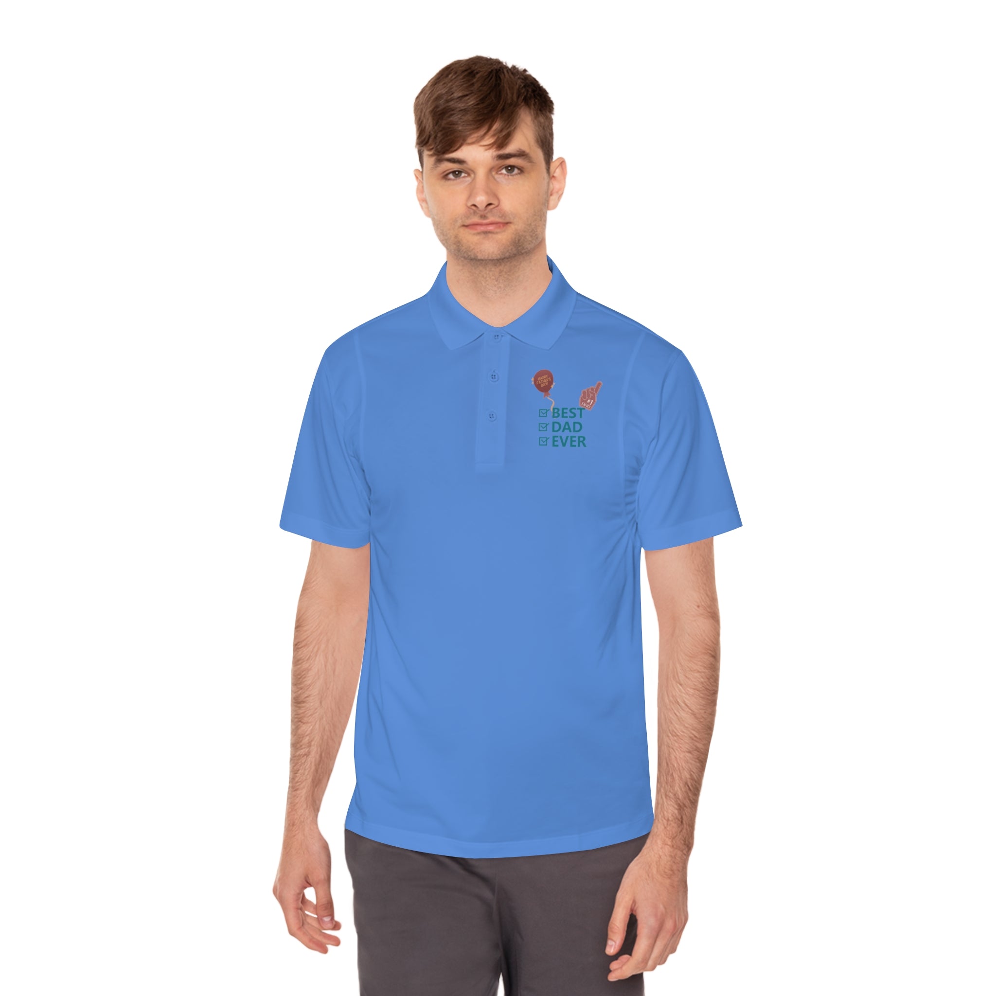 Best Dad Ever Men's Sport Polo Shirt