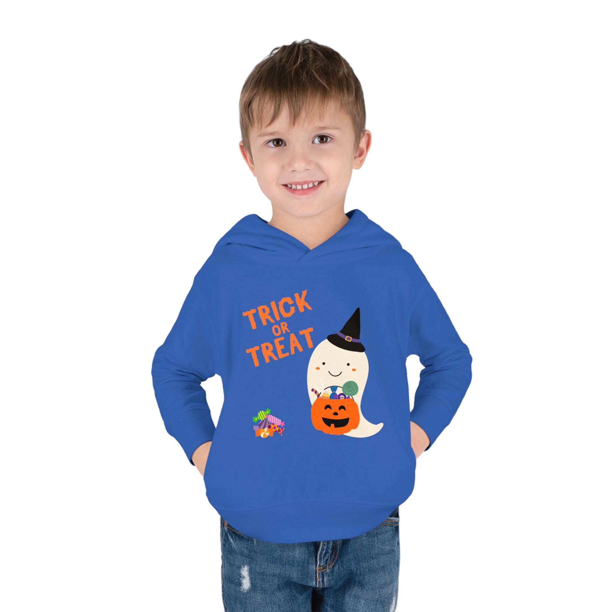 Trick or Treat Toddler Pullover Fleece Hoodie