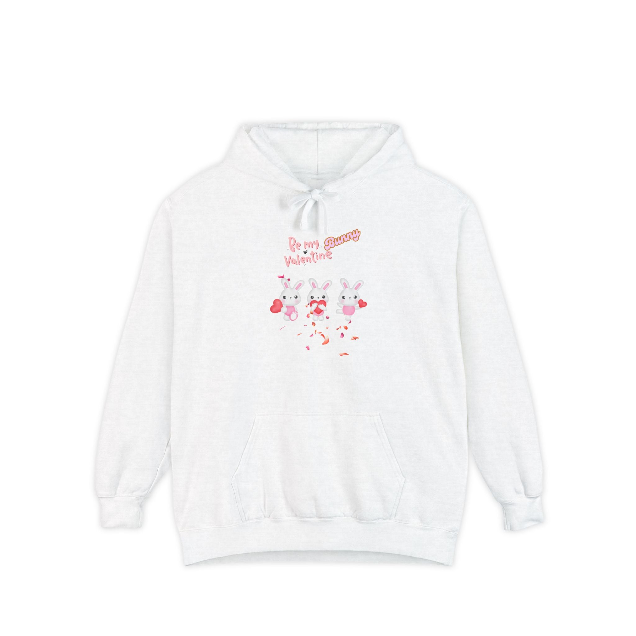 My Bunny Valentine Unisex Garment-Dyed Hoodie