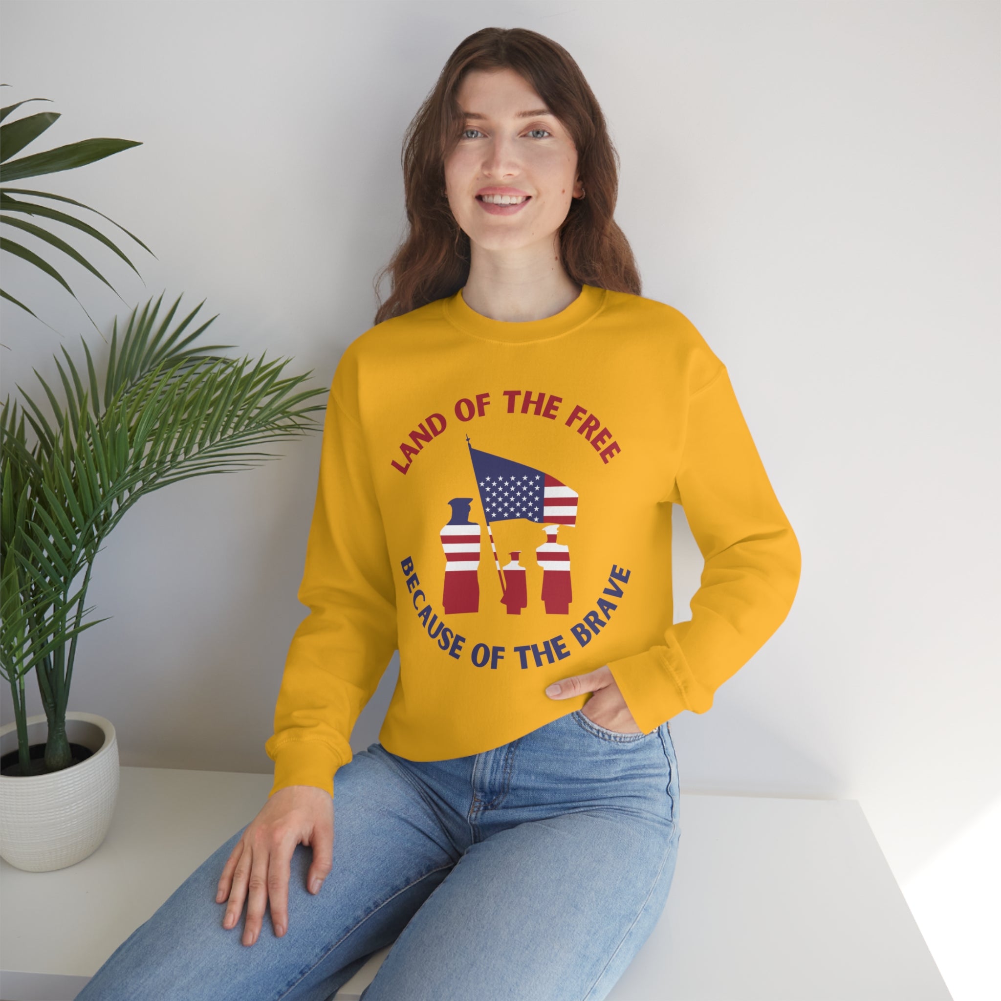 Memorial Day Freedom Is Not Free Unisex Heavy Blend™ Crewneck Sweatshirt