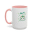 Kiss Me I'm Irish Cat  Accent Mug