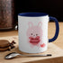 V-Day Bunny Accent Coffee Mug, 11oz