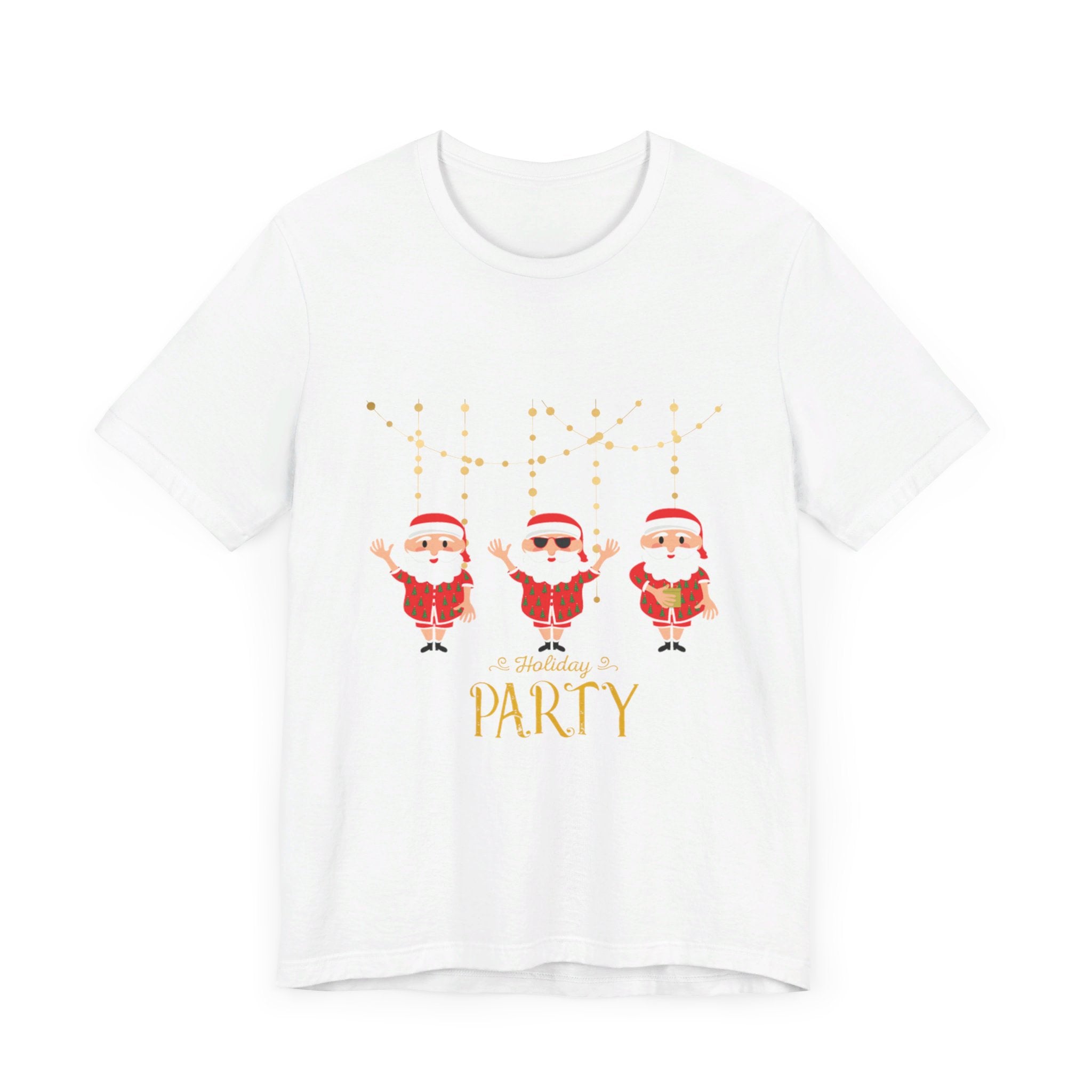 Santa's Holiday Party Unisex Jersey Short Sleeve Tee