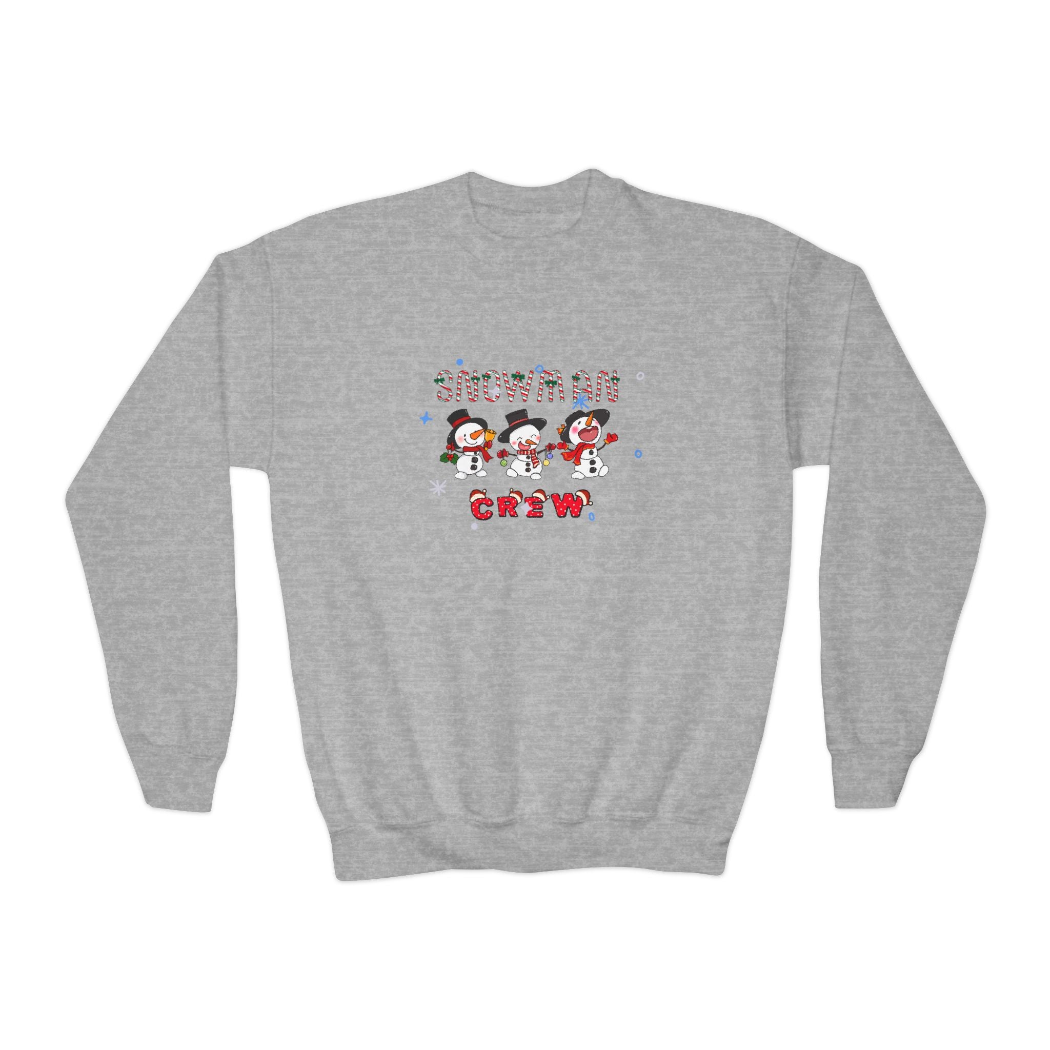 Snowman Crew Youth Crewneck Sweatshirt
