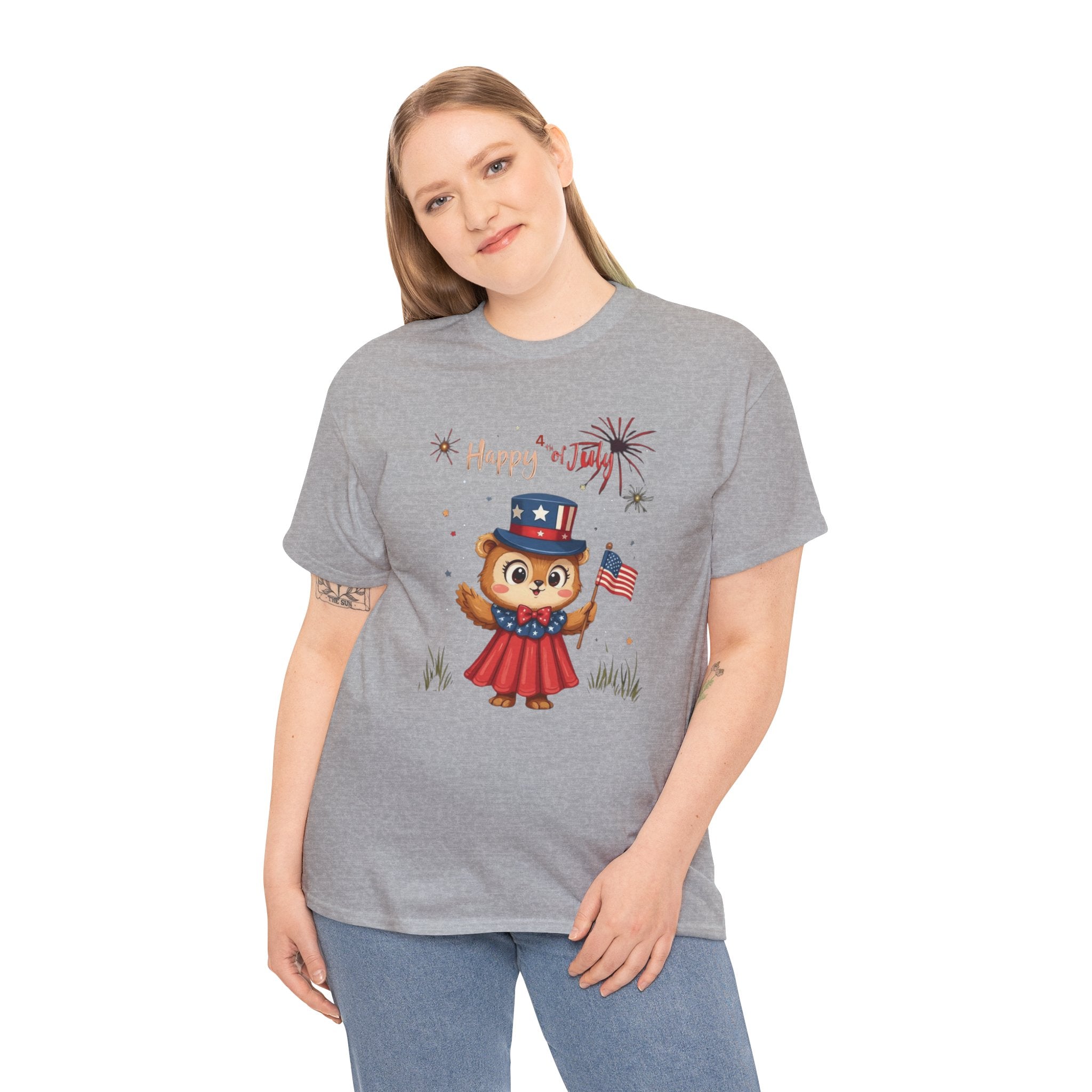 Happy Independence Day Unisex Heavy Cotton T-Shirt