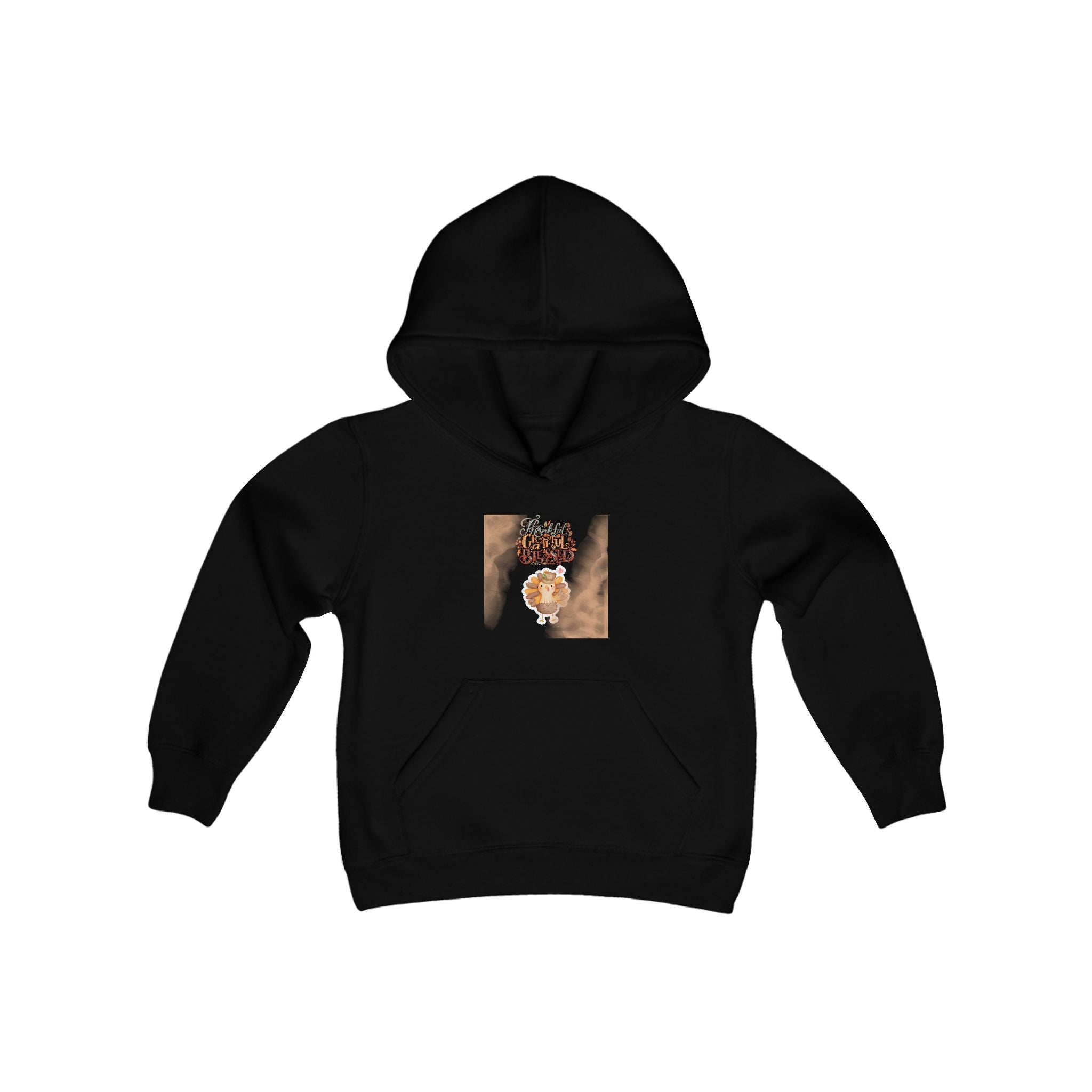 Thankful Grateful Blessed Youth Heavy Blend Hooded Sweatshirt