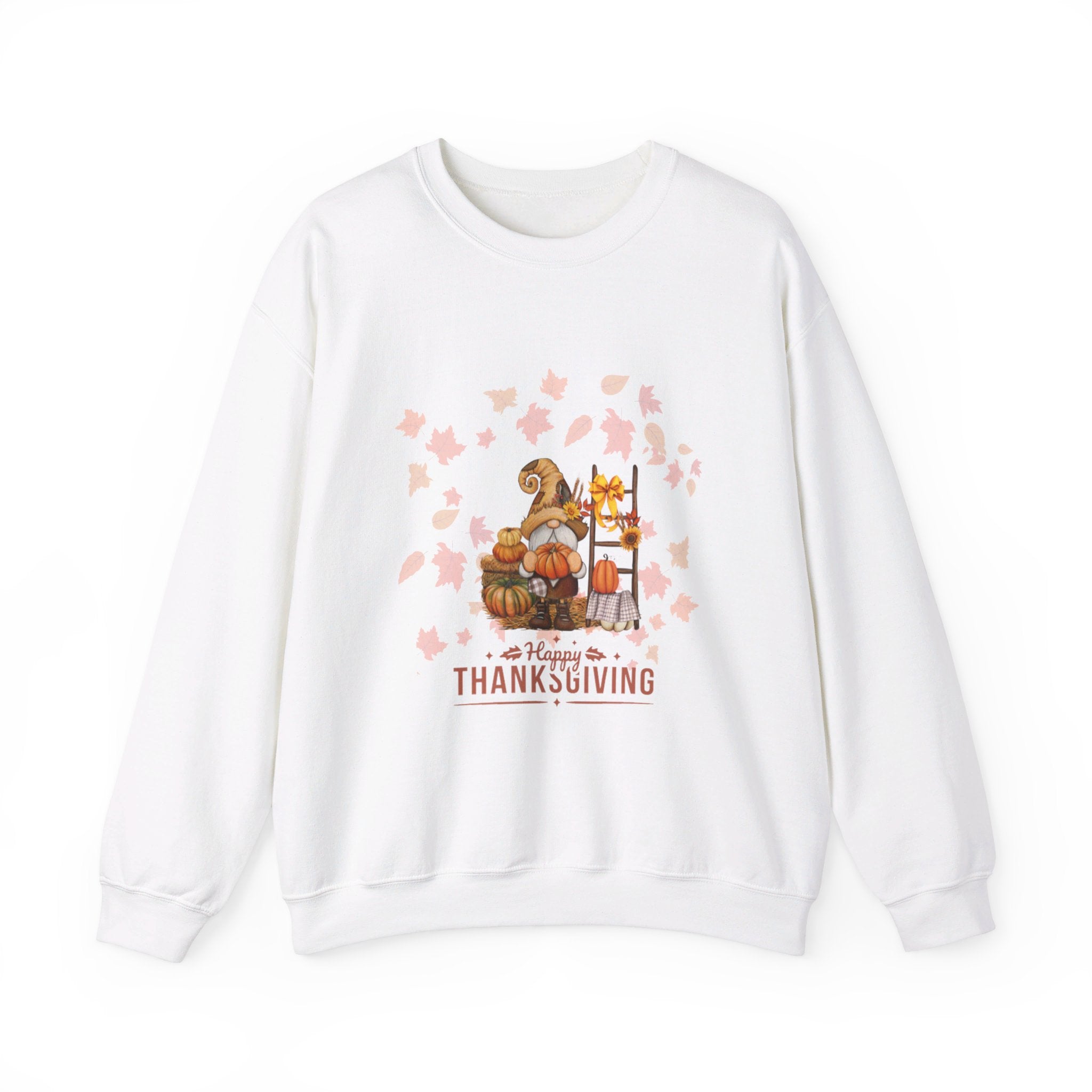 Gnome Happy Thanksgiving Unisex Heavy Blend™ Crewneck Sweatshirt