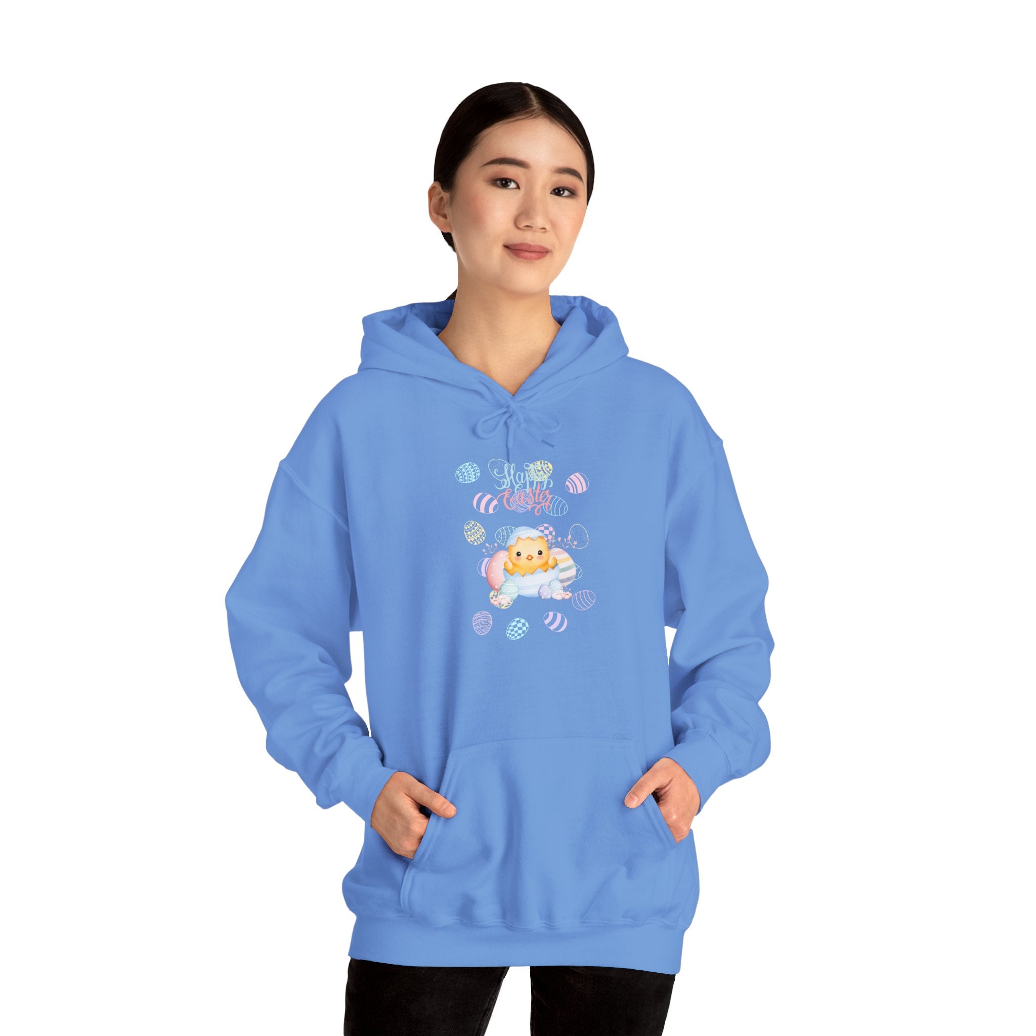 Chick Happy Easter Hooded Sweatshirt