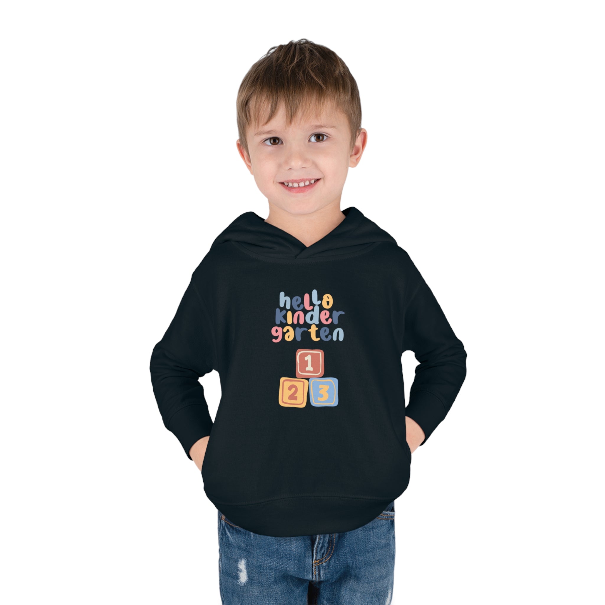 Hello Kindergarten Toddler Pullover Fleece Hoodie