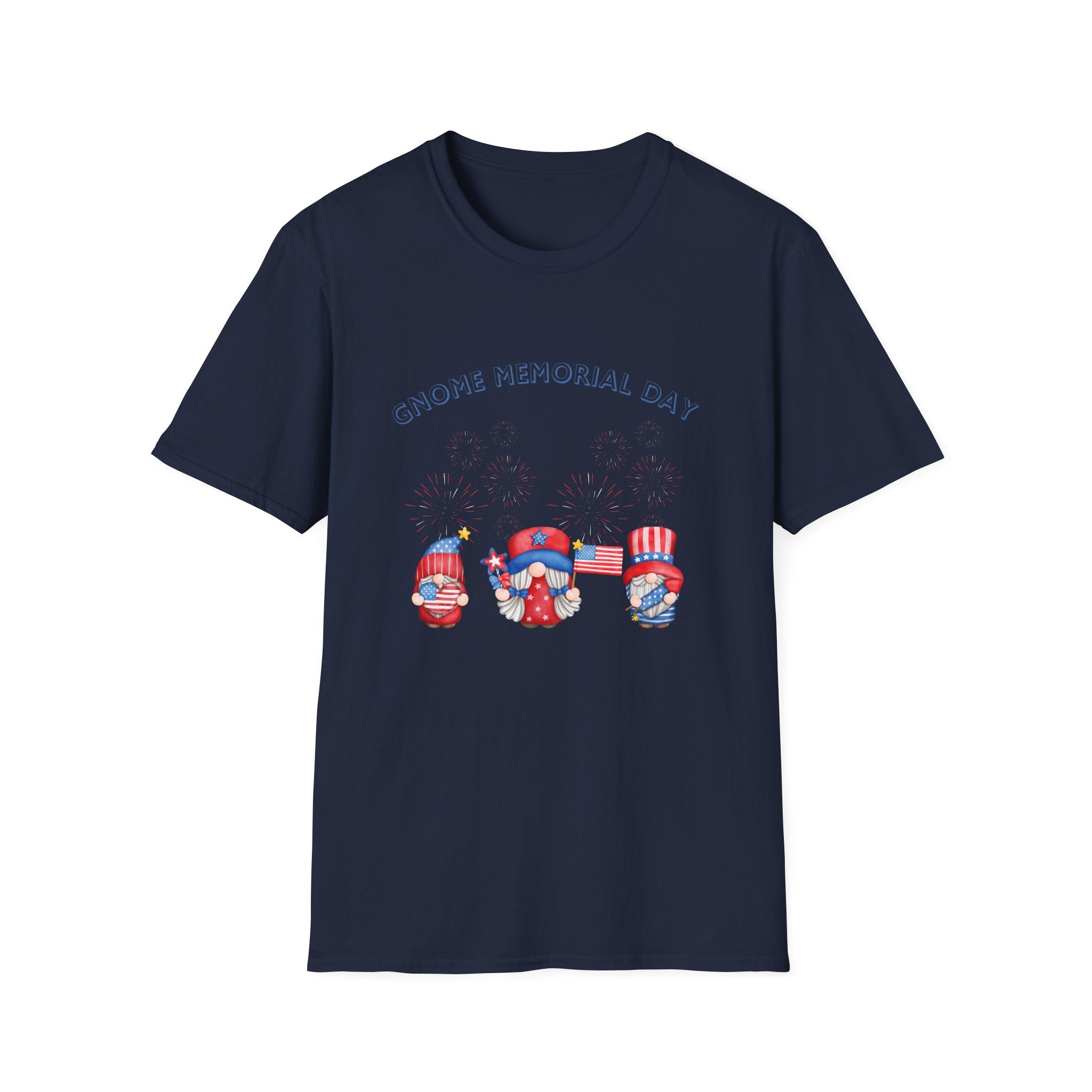Gnome Memorial Day Unisex T-Shirt - Celebrate with Fun Design