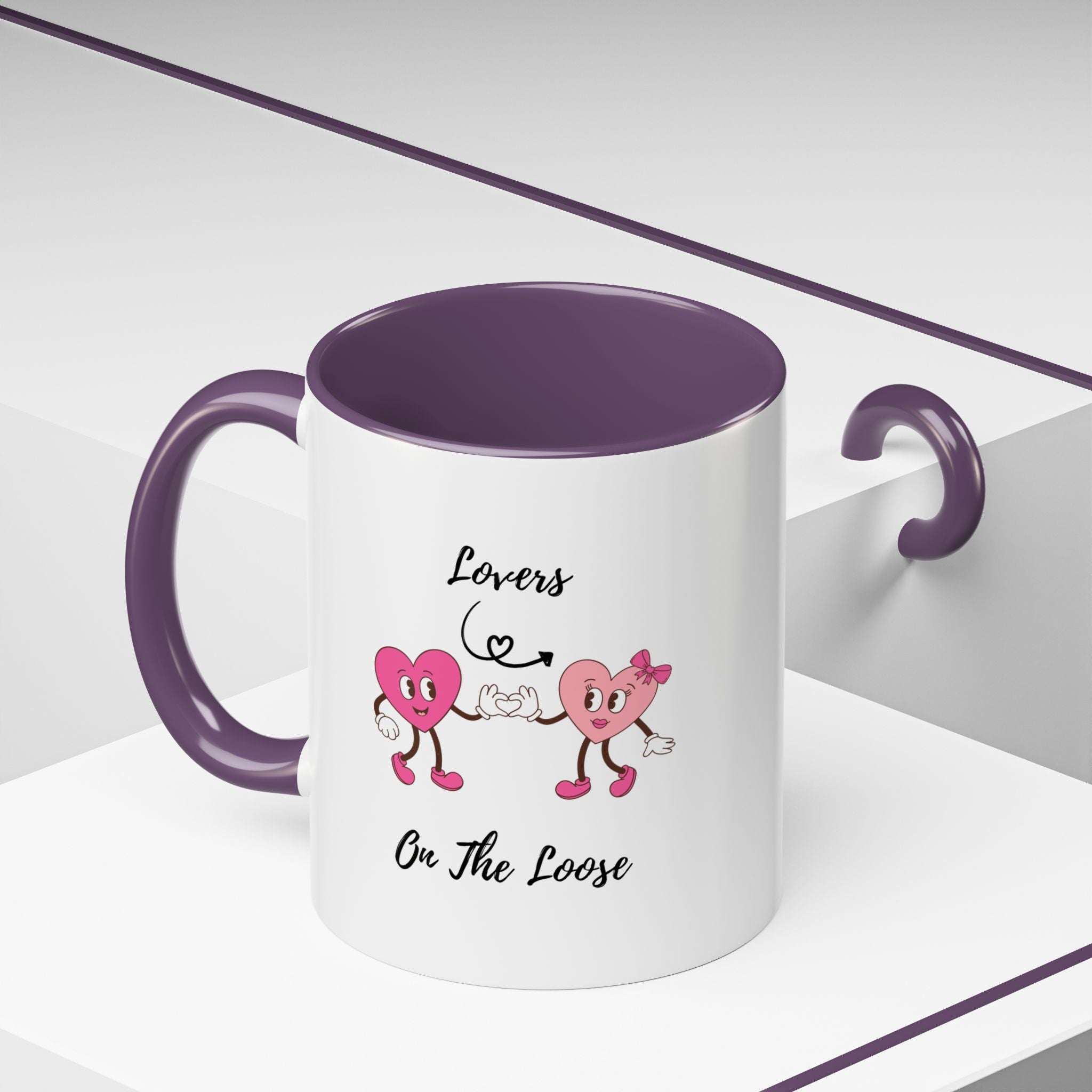 Lovers On The Loose Accent Coffee Mug (11, 15oz)